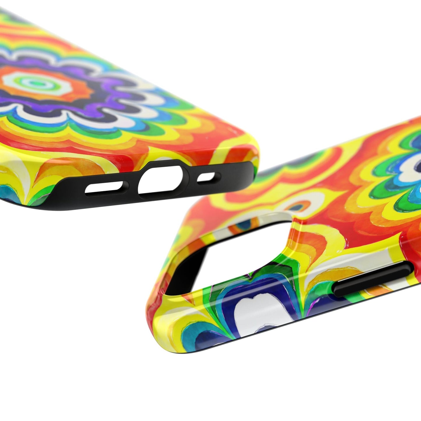 Vibrant Mandala Phone Case • Designed to Fit Most iPhone and Samsung Models Phone Case Printify