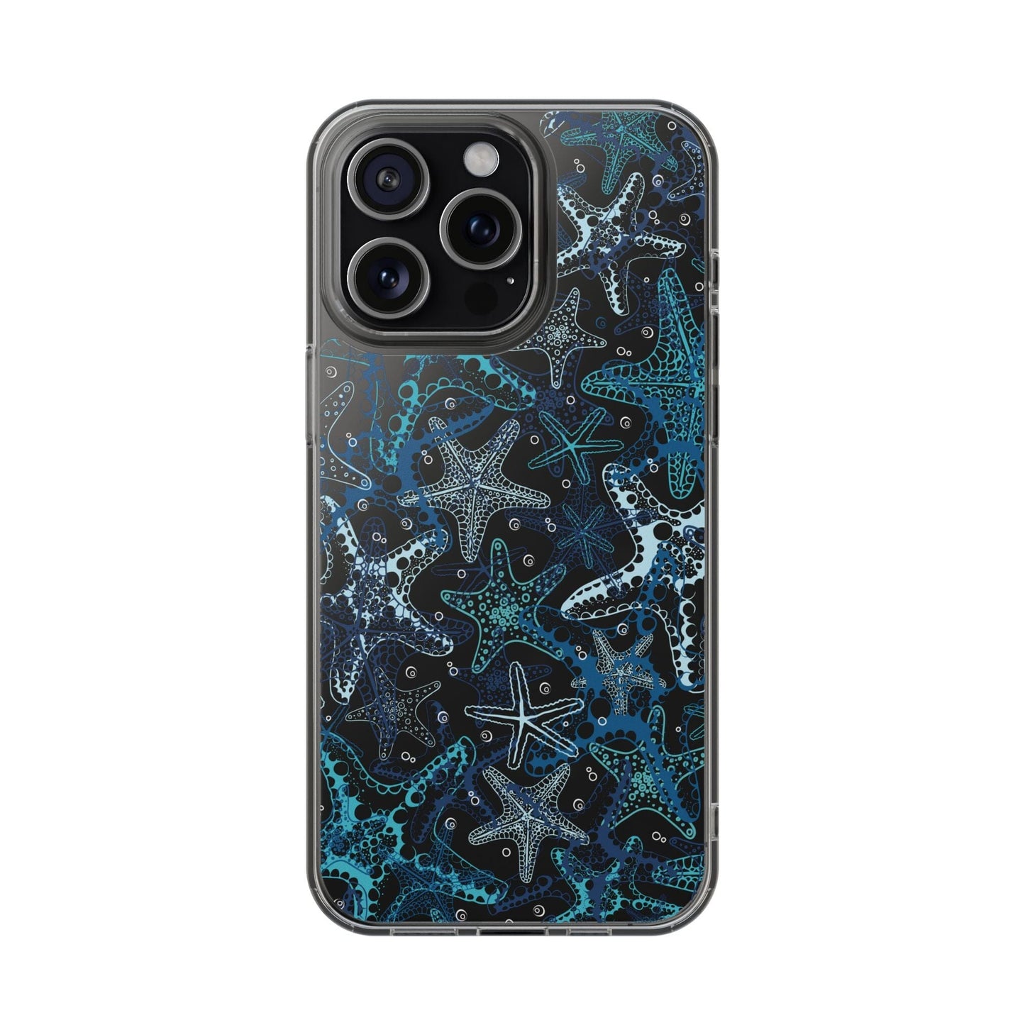 Starfish Clear Phone Cases, Summer Ocean Inspired Phone Cases Compatible with most iPhone and Samsung Models Phone Case Printify iPhone 15 Pro Max
