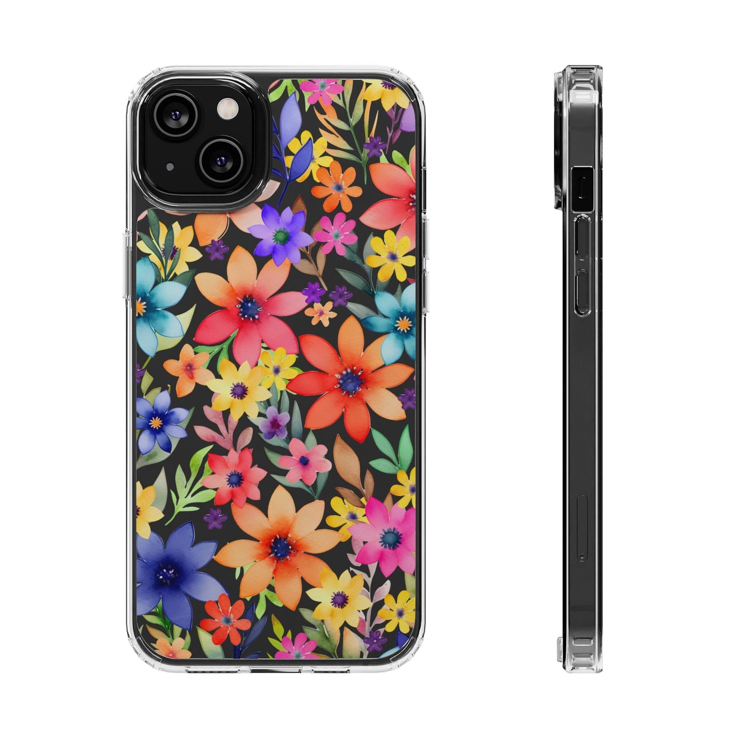 iPhone 16 Pro Case, Clear Phone Case, Flower Phone Case s24 Ultra Case, Cute Phonecase, Coquette Phone Case Phone Case Printify iPhone 14 Plus Without gift packaging