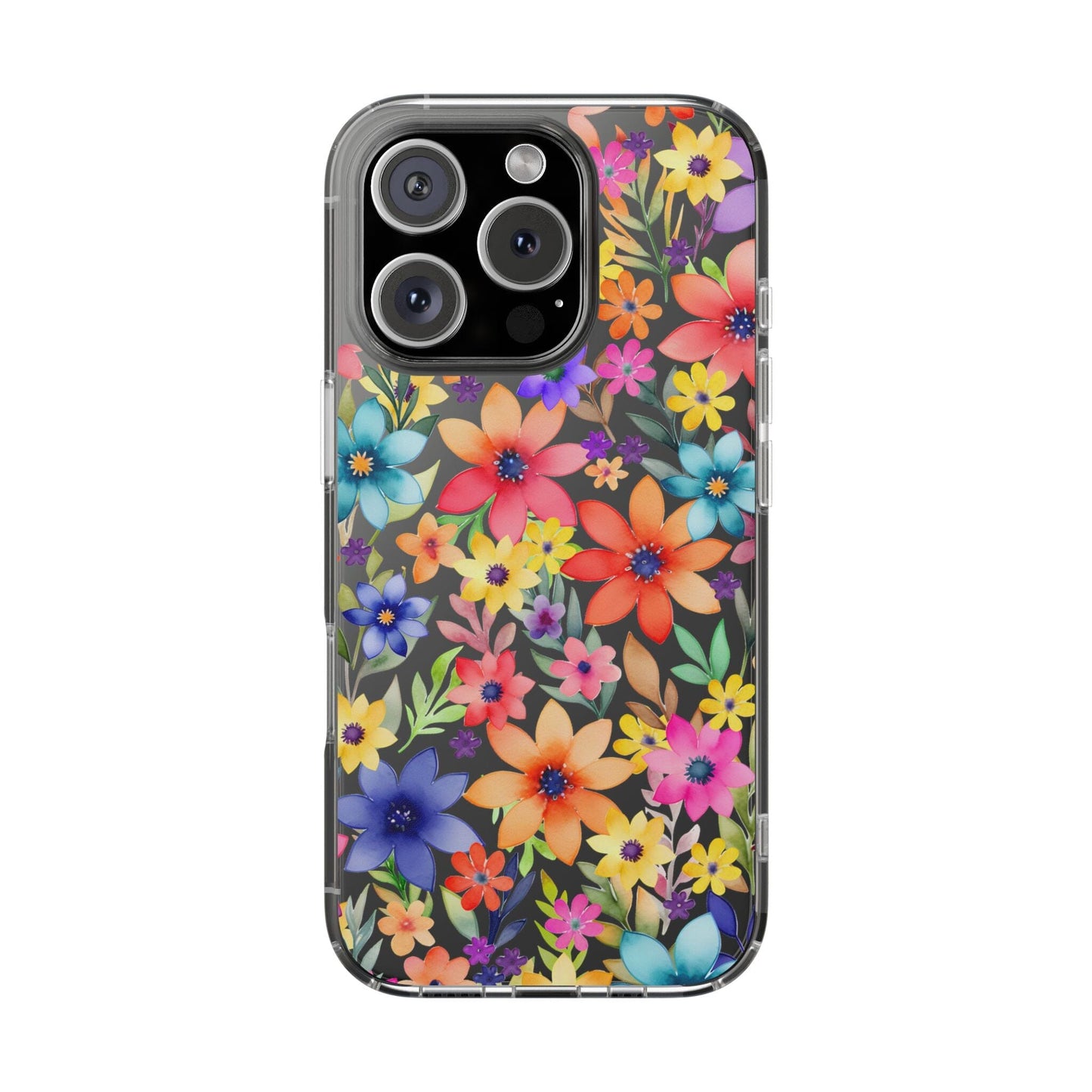 iPhone 16 Pro Case, Clear Phone Case, Flower Phone Case s24 Ultra Case, Cute Phonecase, Coquette Phone Case Phone Case Printify iPhone 16 Pro Without gift packaging