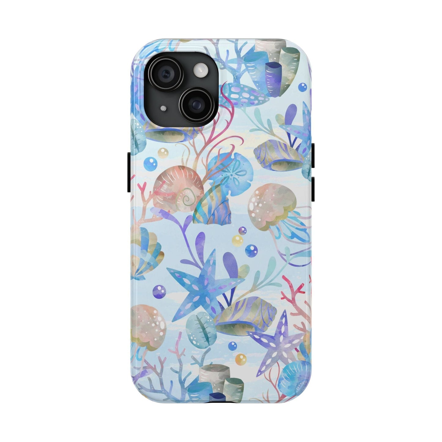 Vintage Seashell Phone Case • Beachy Summer Vibes Phone Case, Ocean Inspired Style fits most iPhone and Samsung Phones Phone Case Printify iPhone 15