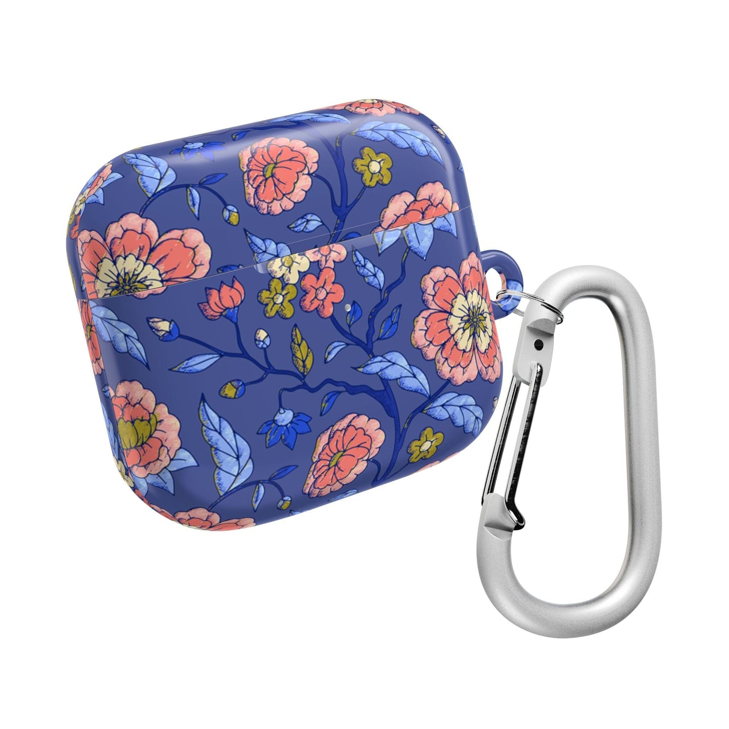 Toile AirPod Case, Chinoiserie Ear Bud Case, Preppy Floral Airpods, Protective Case for Ear Buds Accessories Printify AirPods Gen 3 White Glossy
