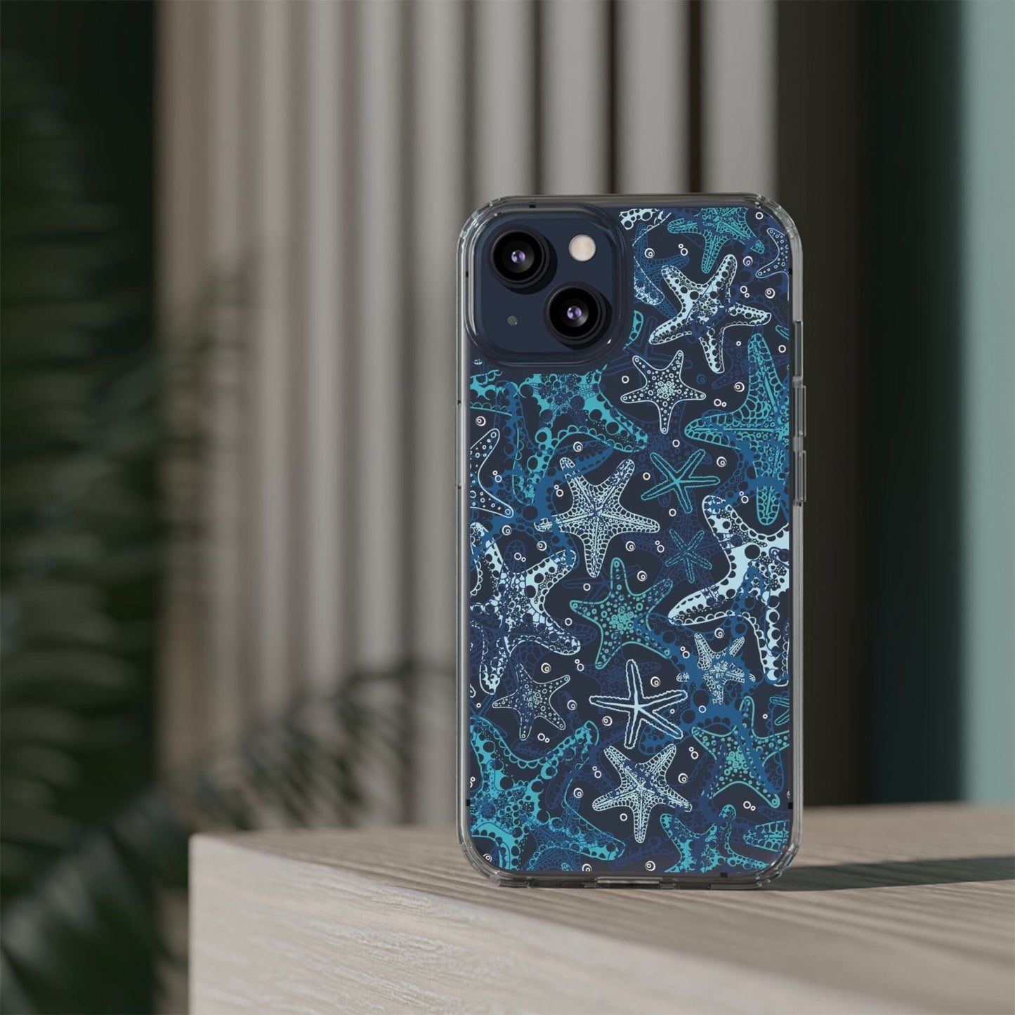 Starfish Clear Phone Cases, Summer Ocean Inspired Phone Cases Compatible with most iPhone and Samsung Models Phone Case Printify