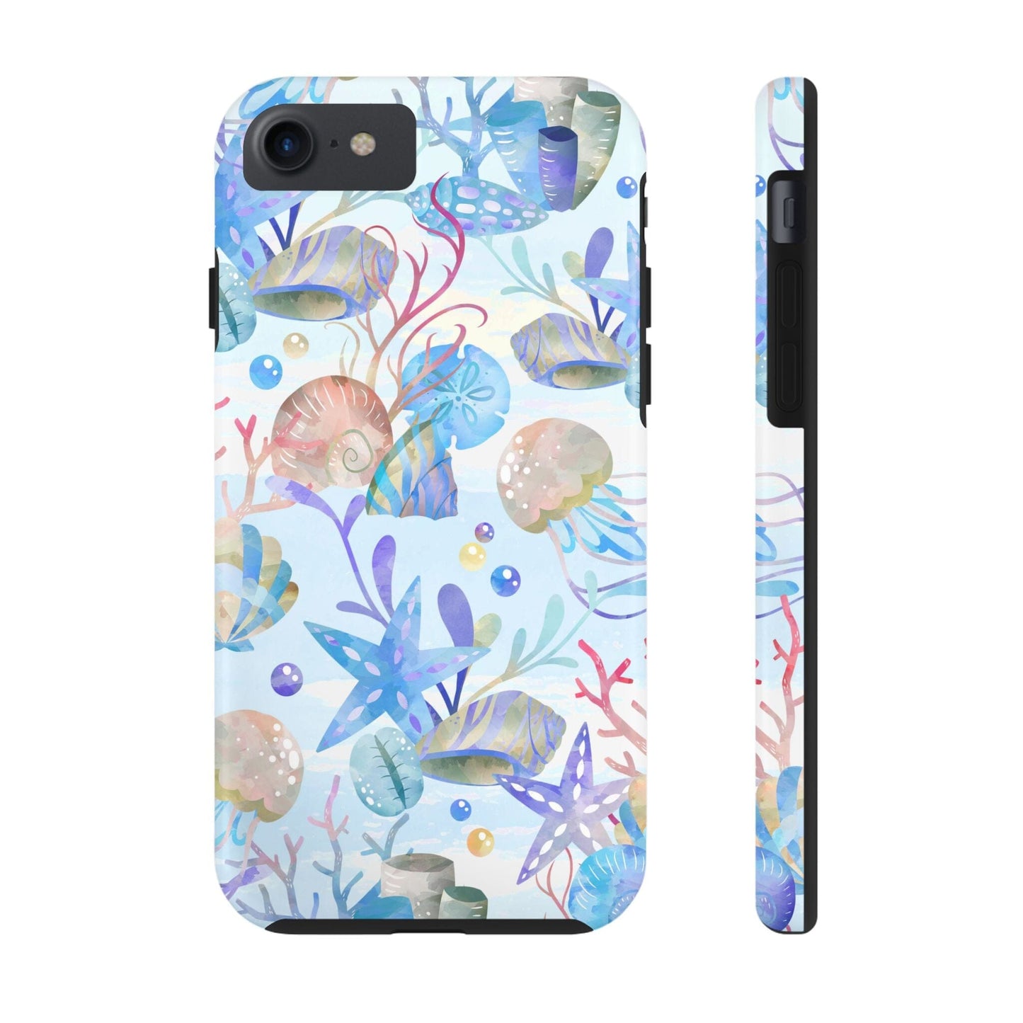 Vintage Seashell Phone Case • Beachy Summer Vibes Phone Case, Ocean Inspired Style fits most iPhone and Samsung Phones Phone Case Printify iPhone 7, iPhone 8, iPhone SE