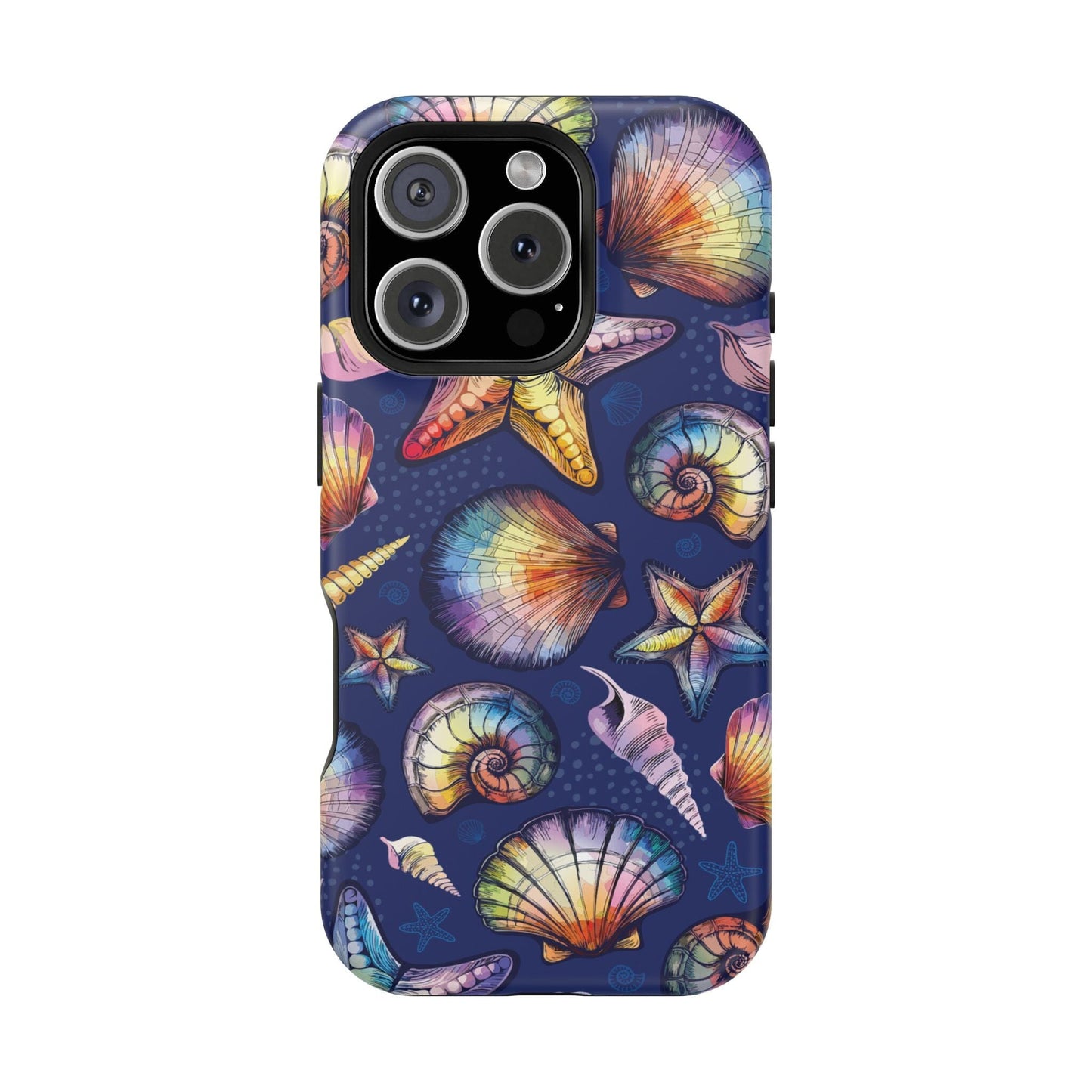 Rainbow Seashell Phone Case • Designed to fit most iPhone and Samsung Phones Phone Case Printify