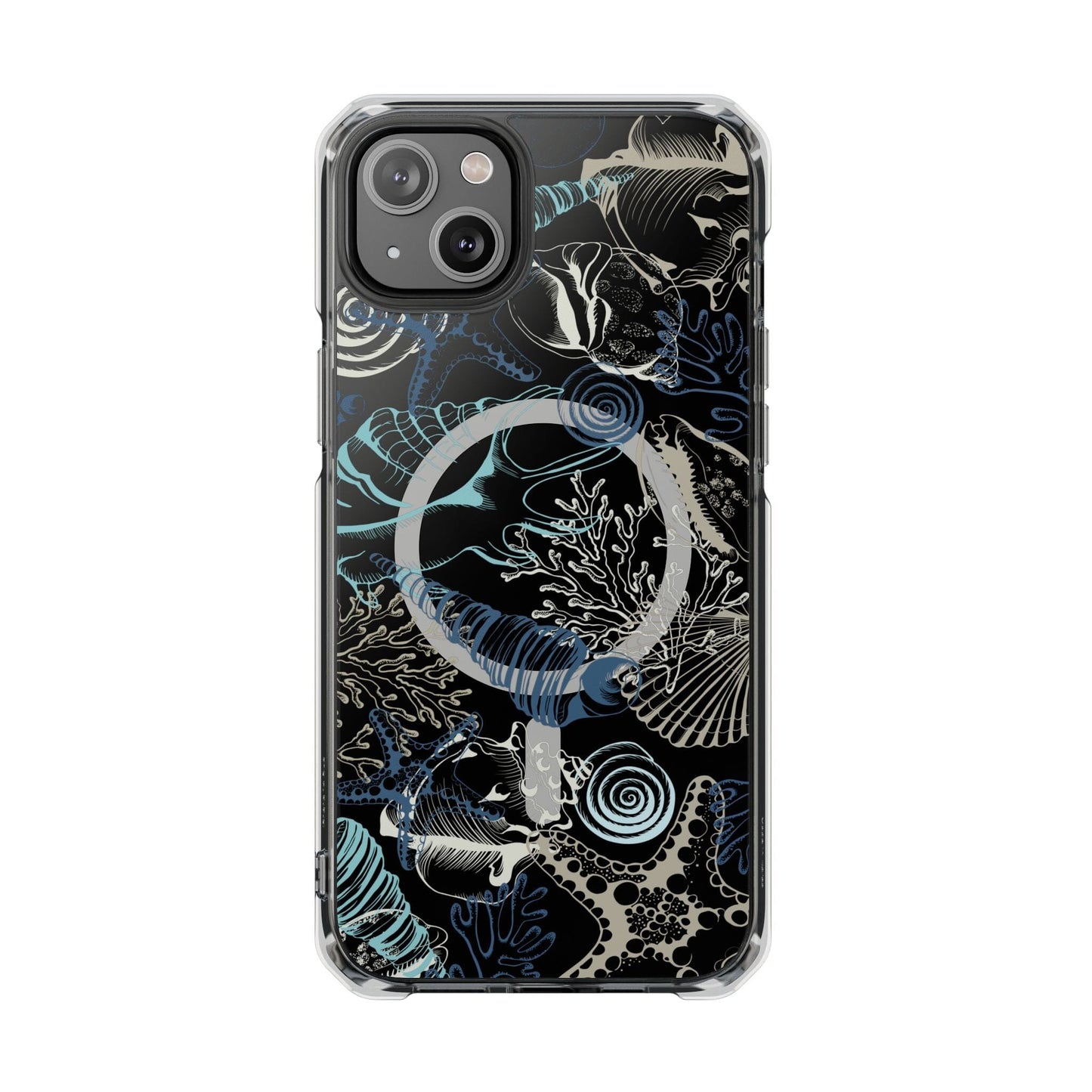 Mag Safe Clear Seashell Phone Case • Fits most iPhones Phone Case Printify iPhone 14 Plus