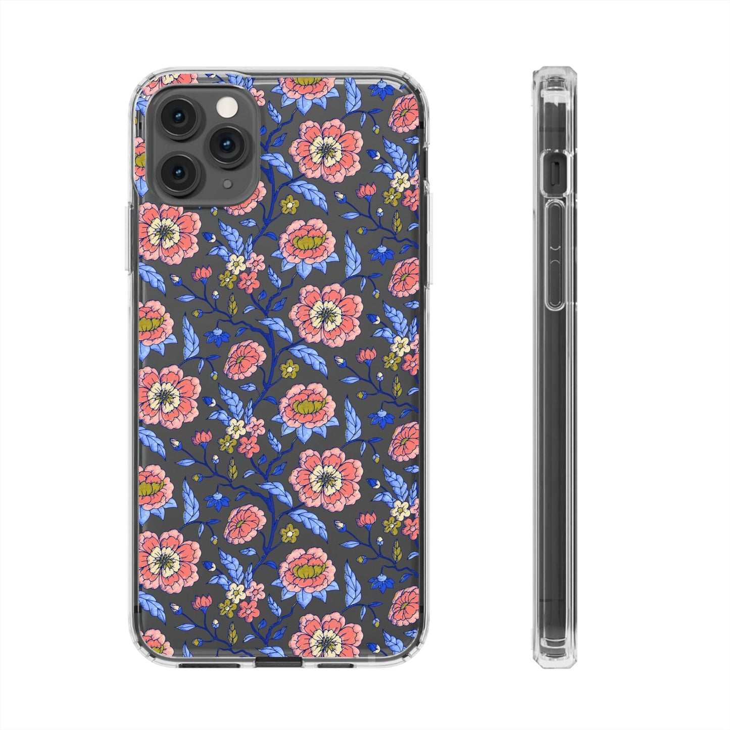 Clear Phone Case, iPhone 16 Pro Max Case, Chinoiserie Toile – Compatible with Most iPhone and Samsung Models Phone Case Printify iPhone 11 Pro Max Without gift packaging