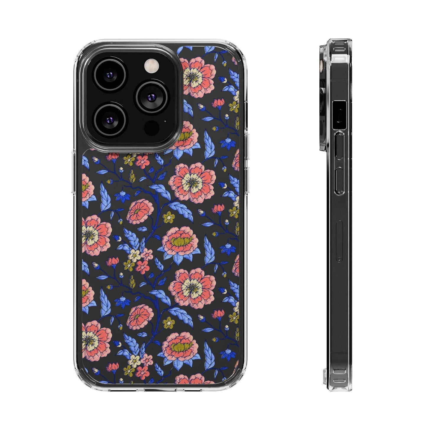 Clear Phone Case, iPhone 16 Pro Max Case, Chinoiserie Toile – Compatible with Most iPhone and Samsung Models Phone Case Printify iPhone 14 Pro Without gift packaging