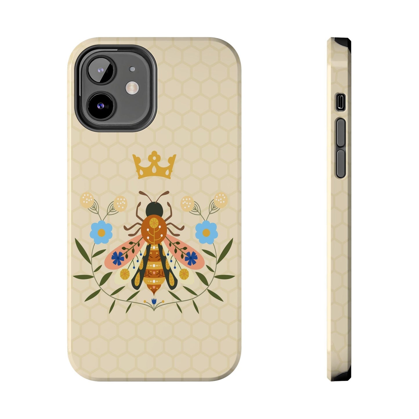 Queen Bee Phone Case • Deisgned to Fit Most iPhone and Samsung Models Phone Case Printify iPhone 12
