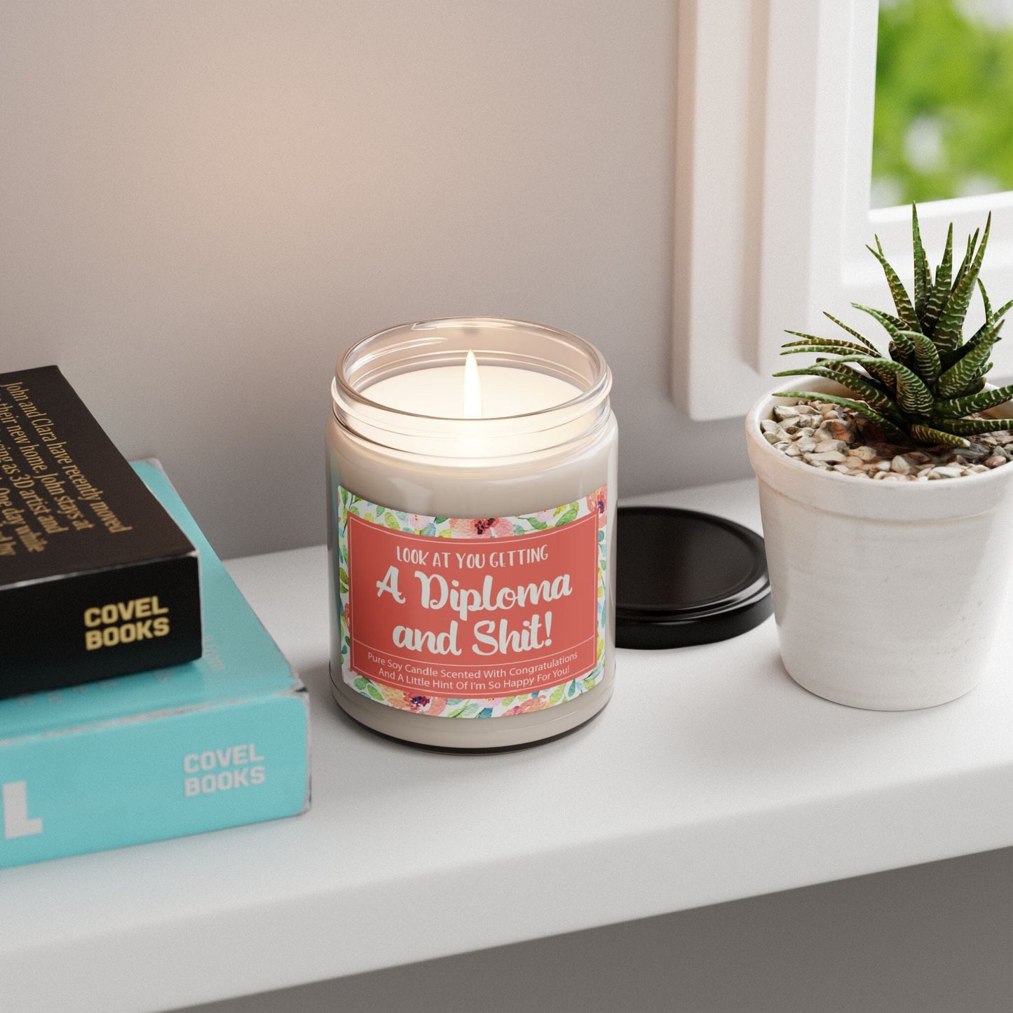Best Friend You Did It Graduation Gift ~ Congratualtions Candle for Graduate Home Decor Printify