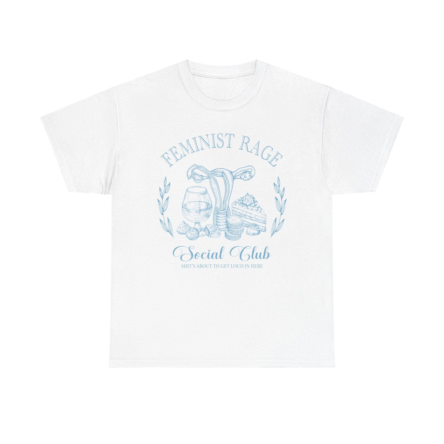 Feminist Rage Shirt ~ Equal Rights Social Club Shirts T-Shirt Printify White S