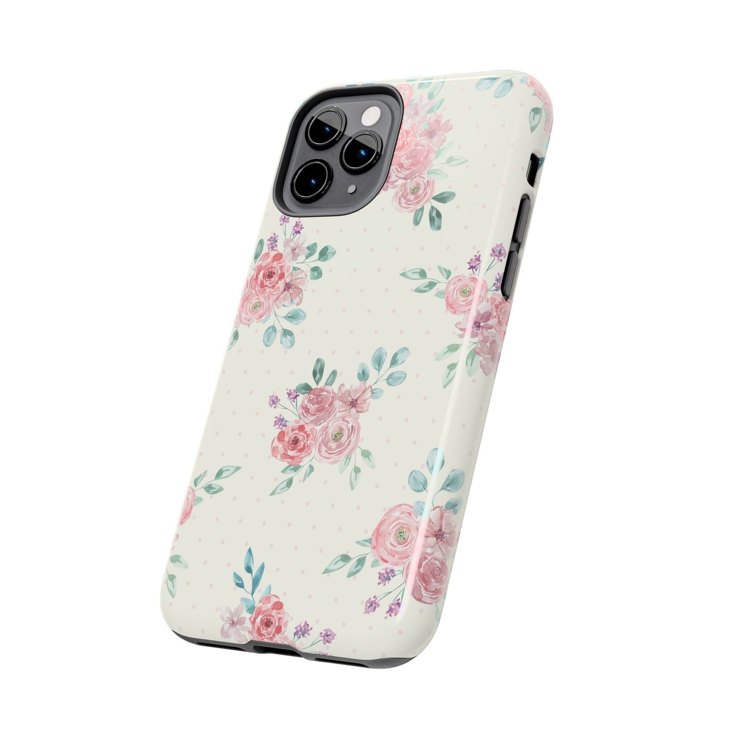 Vanilla Coquette Phone Case, Vintage Floral Phonecases, Summer Phone Cases, Cute Trendy Flower iPhone Case for 12 Mini 13 14 Pro 15 Pro Max Phone Case Printify