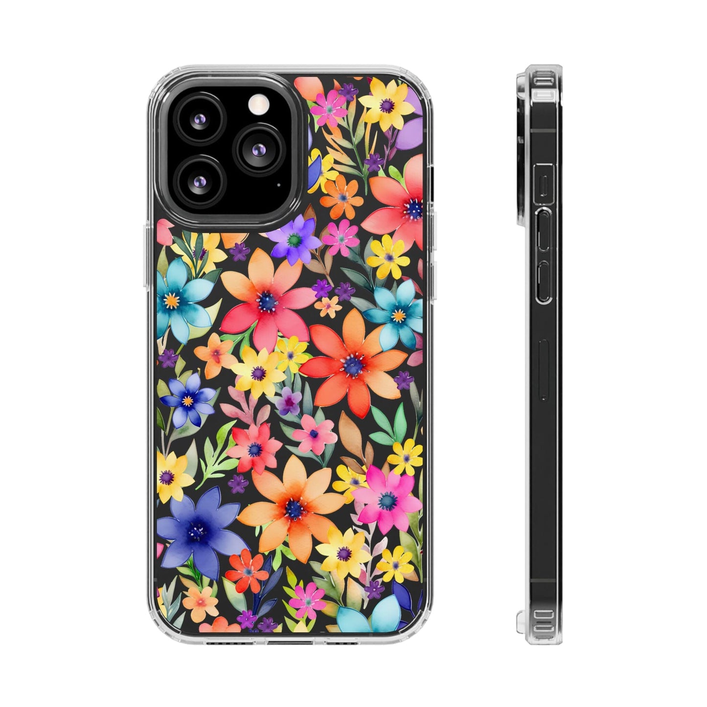 iPhone 16 Pro Case, Clear Phone Case, Flower Phone Case s24 Ultra Case, Cute Phonecase, Coquette Phone Case Phone Case Printify iPhone 13 Pro Max Without gift packaging
