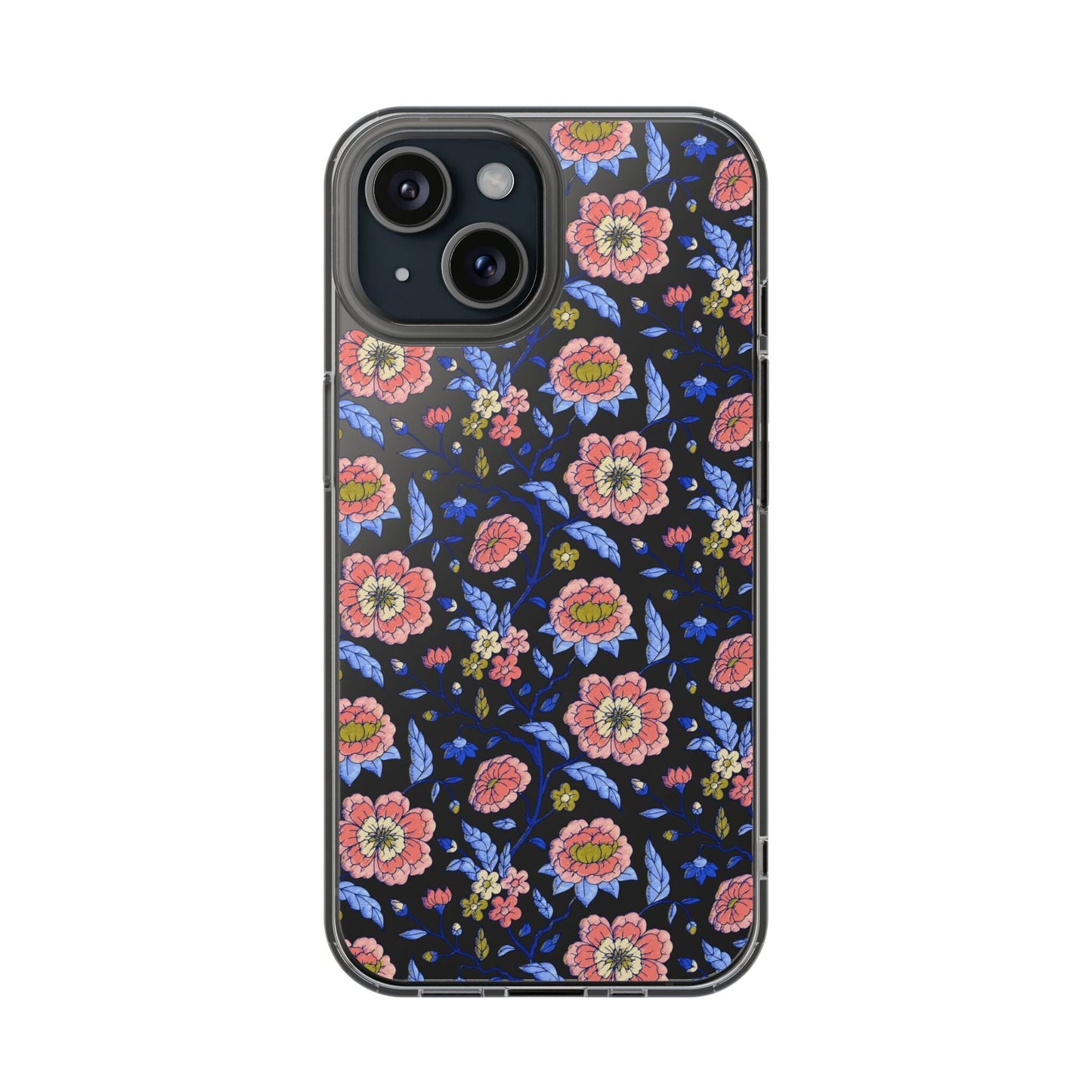 Clear Phone Case, iPhone 16 Pro Max Case, Chinoiserie Toile – Compatible with Most iPhone and Samsung Models Phone Case Printify iPhone 15 Without gift packaging