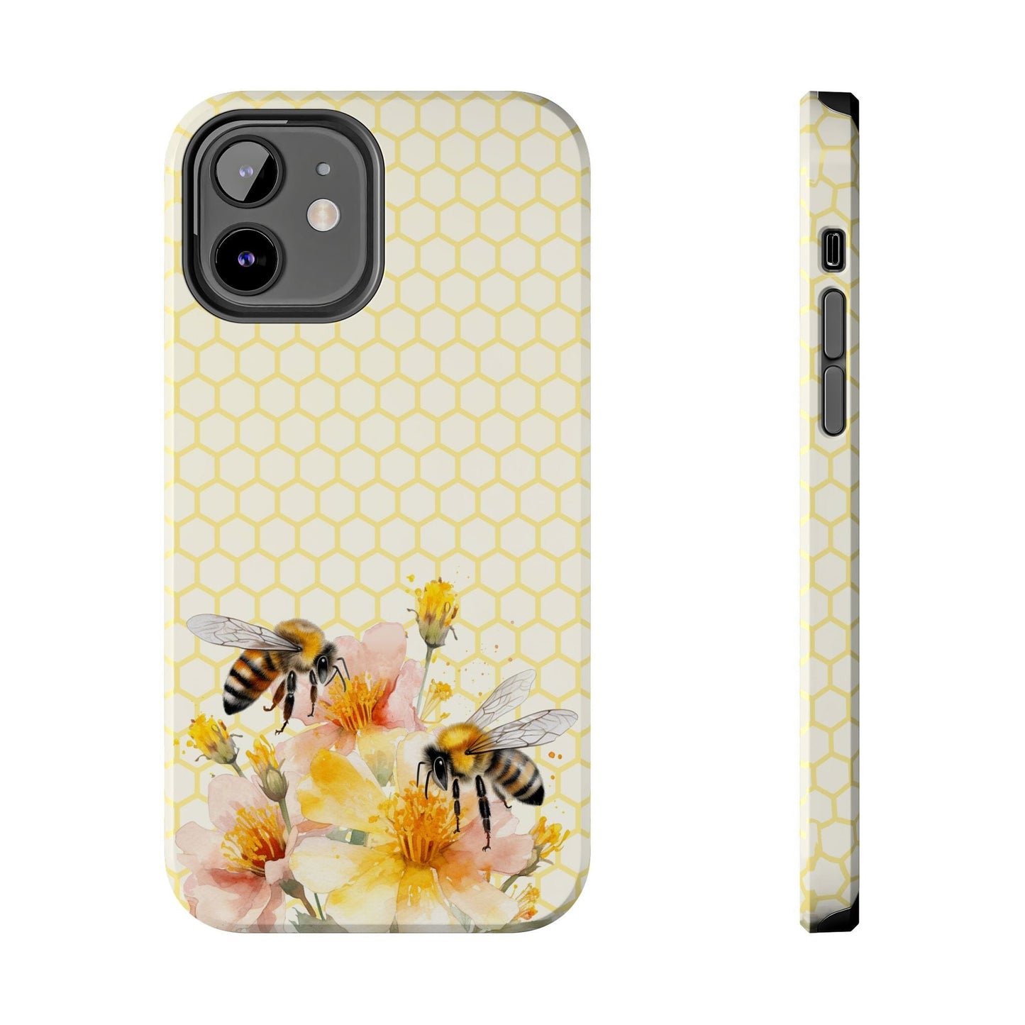 Honey Bee iPhone Case • Designed to Fit Most iPhone and Samsung Models Phone Case Printify iPhone 12