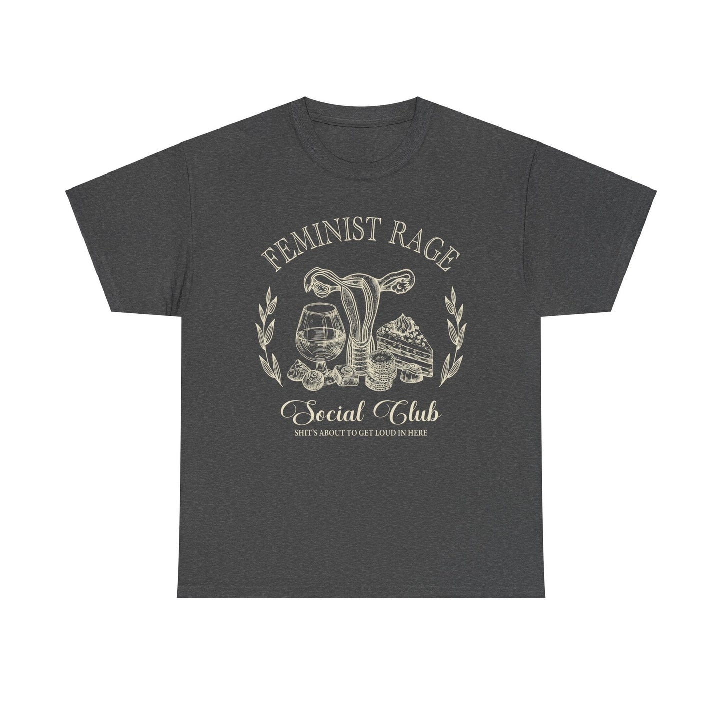 Feminist Rage Shirt ~ Equal Rights Social Club Shirts T-Shirt Printify Dark Heather S