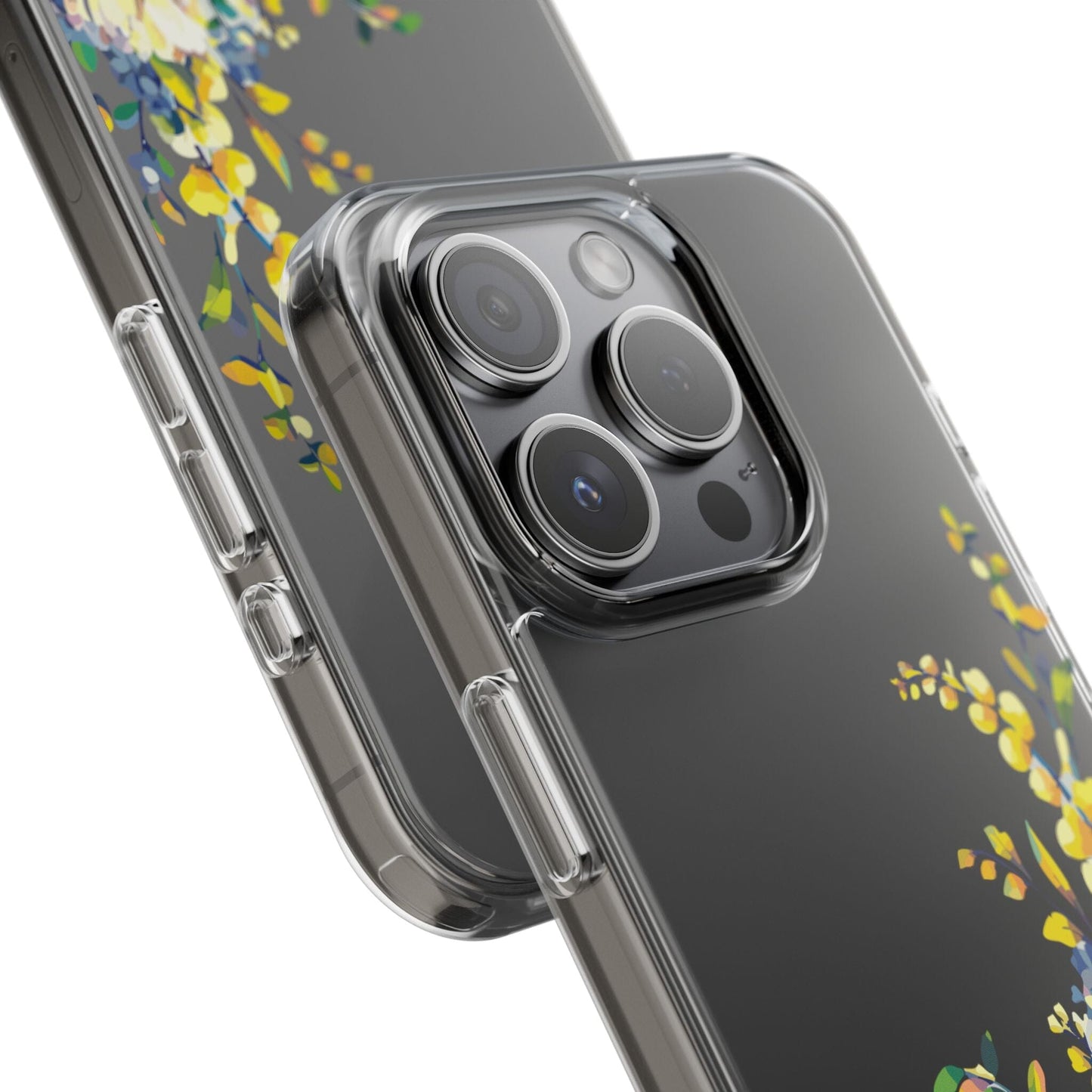 Summer Flowers Clear Phone Case • Designed to fit iPhone and Samsung Phones Phone Case Printify