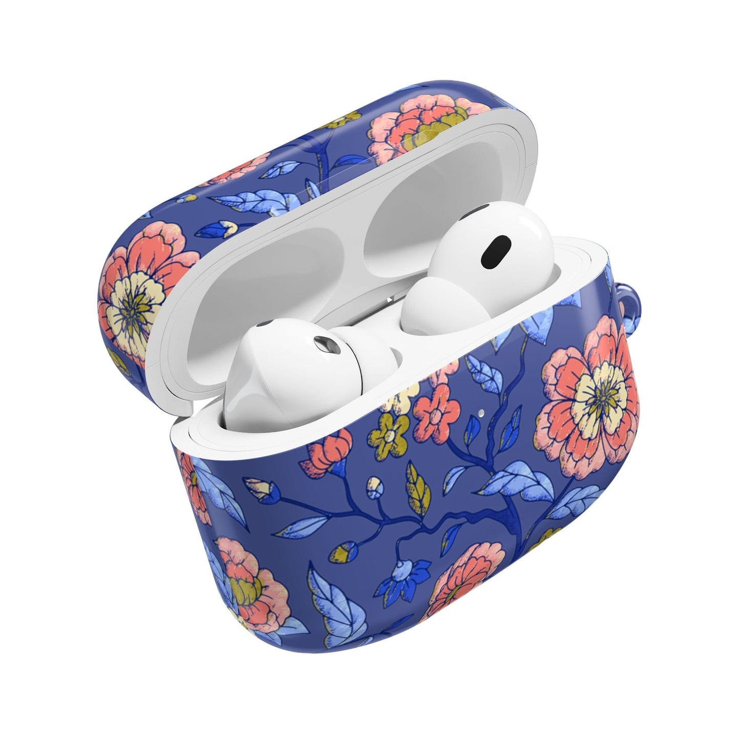 Toile AirPod Case, Chinoiserie Ear Bud Case, Preppy Floral Airpods, Protective Case for Ear Buds Accessories Printify