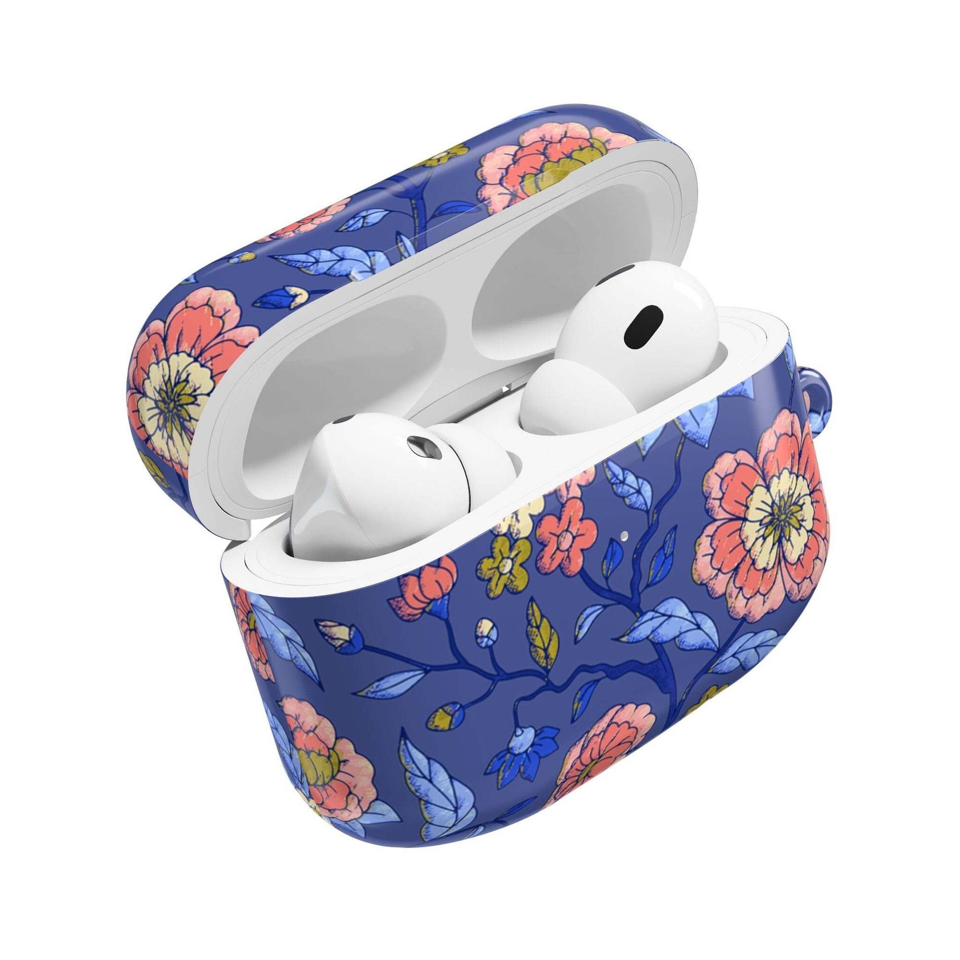 Toile AirPod Case, Chinoiserie Ear Bud Case, Preppy Floral Airpods, Protective Case for Ear Buds Accessories Printify