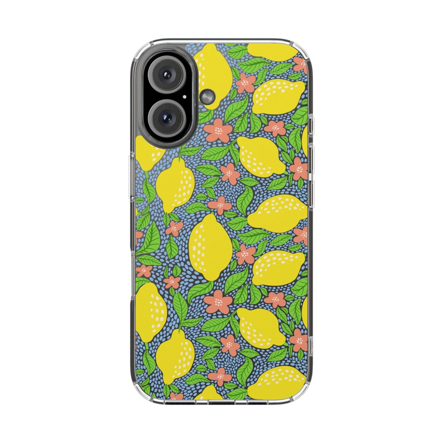 Clear iPhone 16 Pro Phone Case, Lemon Citron Coquette Phonecase • Designed to fit Most iPhone and Samsung Models Phone Case Printify iPhone 16 Without gift packaging
