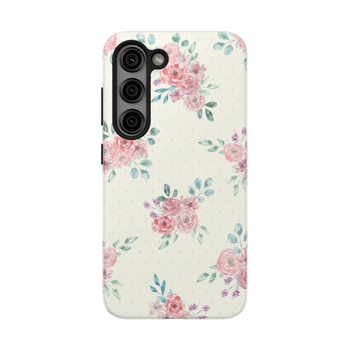 Vanilla Coquette Phone Case, Vintage Floral Phonecases, Summer Phone Cases, Cute Trendy Flower iPhone Case for 12 Mini 13 14 Pro 15 Pro Max Phone Case Printify Samsung Galaxy S23