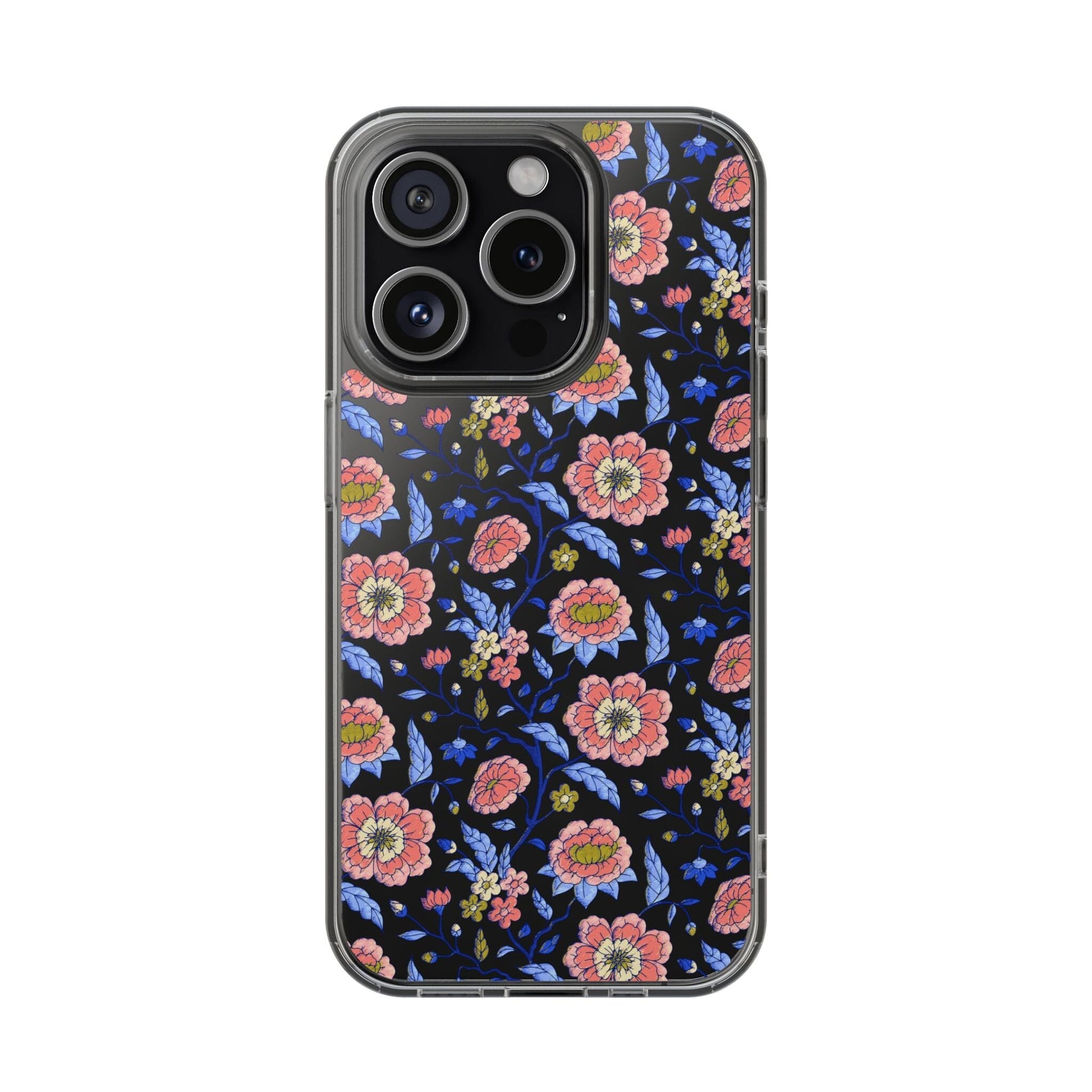 Clear Phone Case, iPhone 16 Pro Max Case, Chinoiserie Toile – Compatible with Most iPhone and Samsung Models Phone Case Printify iPhone 15 Pro Without gift packaging