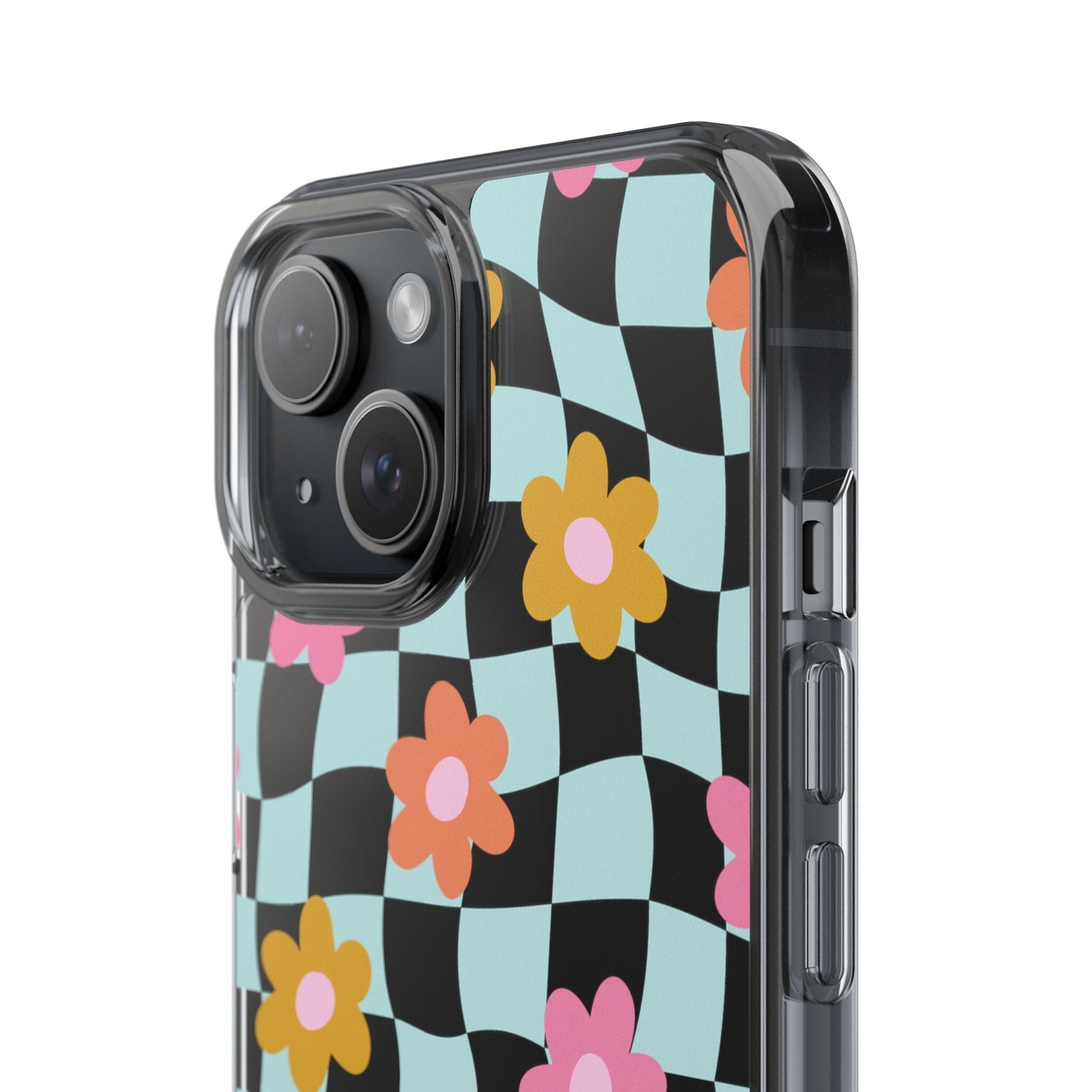 Cute Coconut Girl iPhone Cases • Colorful Floral Clear Phone Case Designed to fit Most iPhone and Samsung Models Phone Case Printify