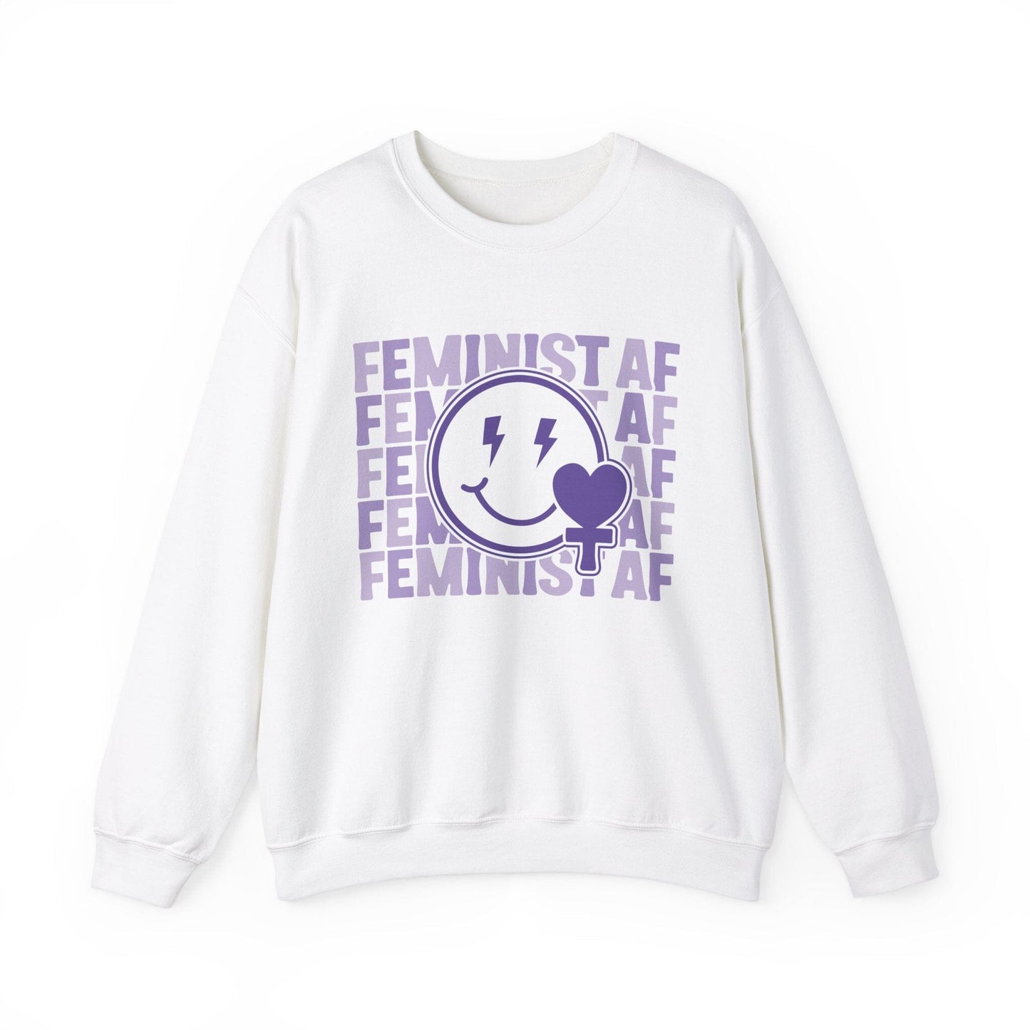 Feminist Sweatshirt Sweatshirt Printify White S