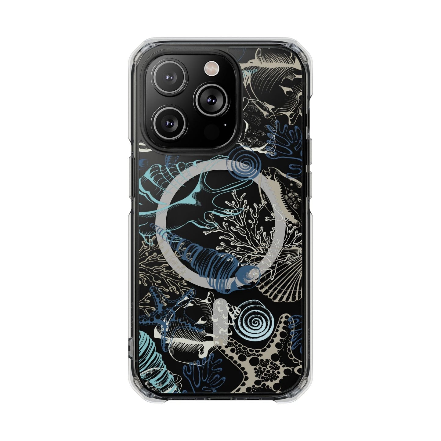 Mag Safe Clear Seashell Phone Case • Fits most iPhones Phone Case Printify iPhone 14 Pro