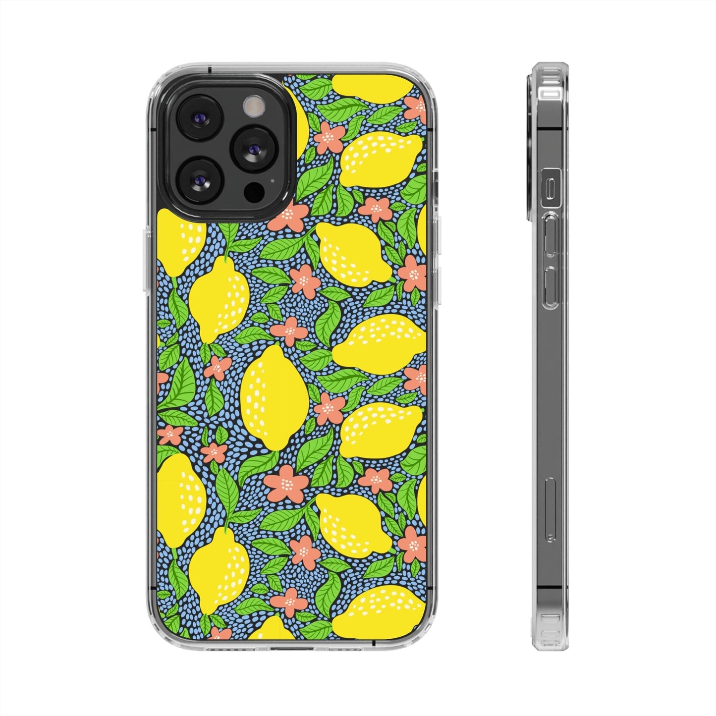 Clear iPhone 16 Pro Phone Case, Lemon Citron Coquette Phonecase • Designed to fit Most iPhone and Samsung Models Phone Case Printify iPhone 12 Pro Max Without gift packaging