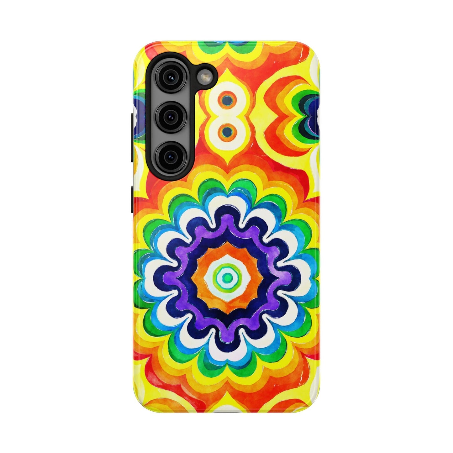 Vibrant Mandala Phone Case • Designed to Fit Most iPhone and Samsung Models Phone Case Printify Samsung Galaxy S23
