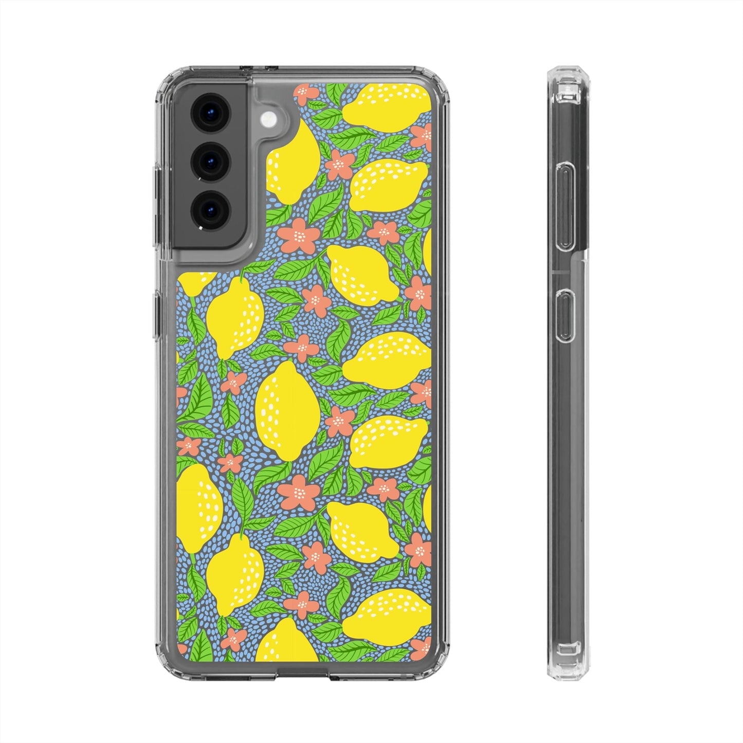 Clear iPhone 16 Pro Phone Case, Lemon Citron Coquette Phonecase • Designed to fit Most iPhone and Samsung Models Phone Case Printify Samsung Galaxy S21 Without gift packaging