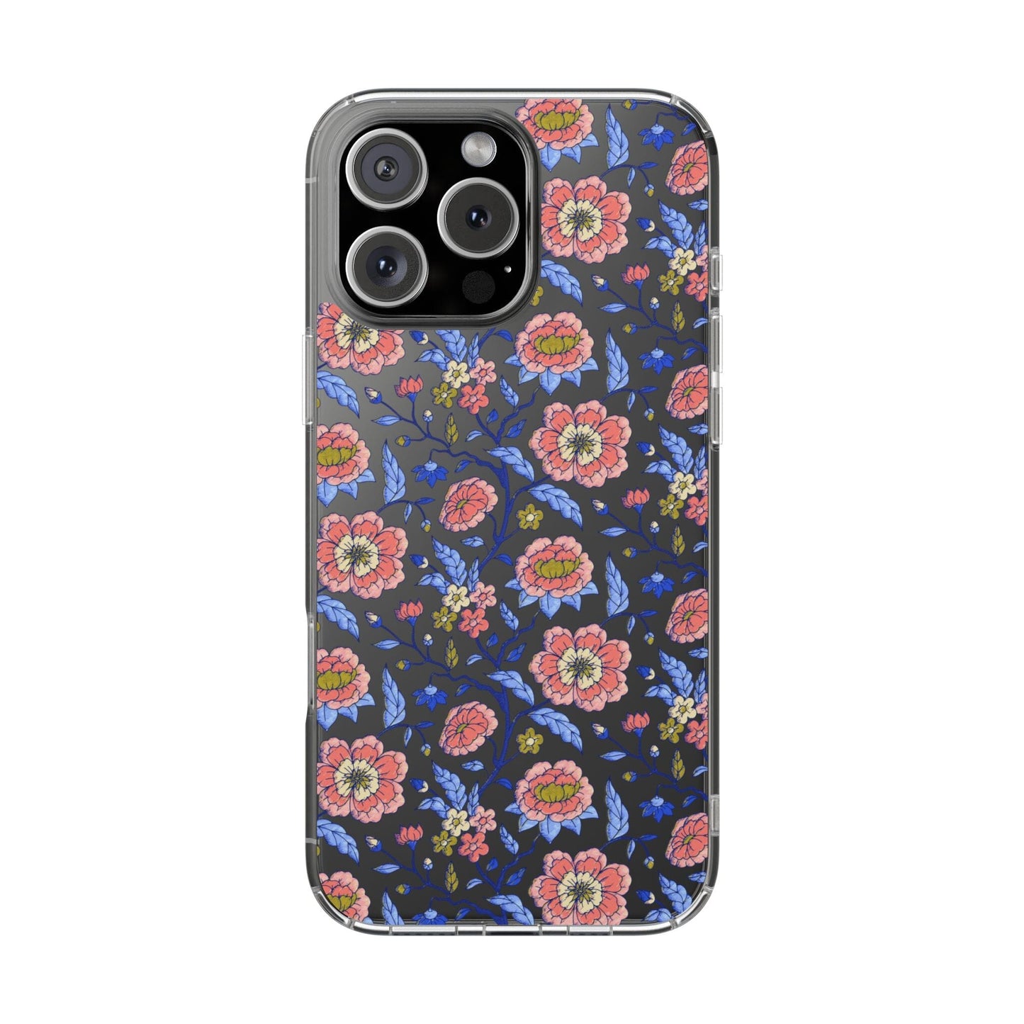 Clear Phone Case, iPhone 16 Pro Max Case, Chinoiserie Toile – Compatible with Most iPhone and Samsung Models Phone Case Printify iPhone 16 Pro Max Without gift packaging