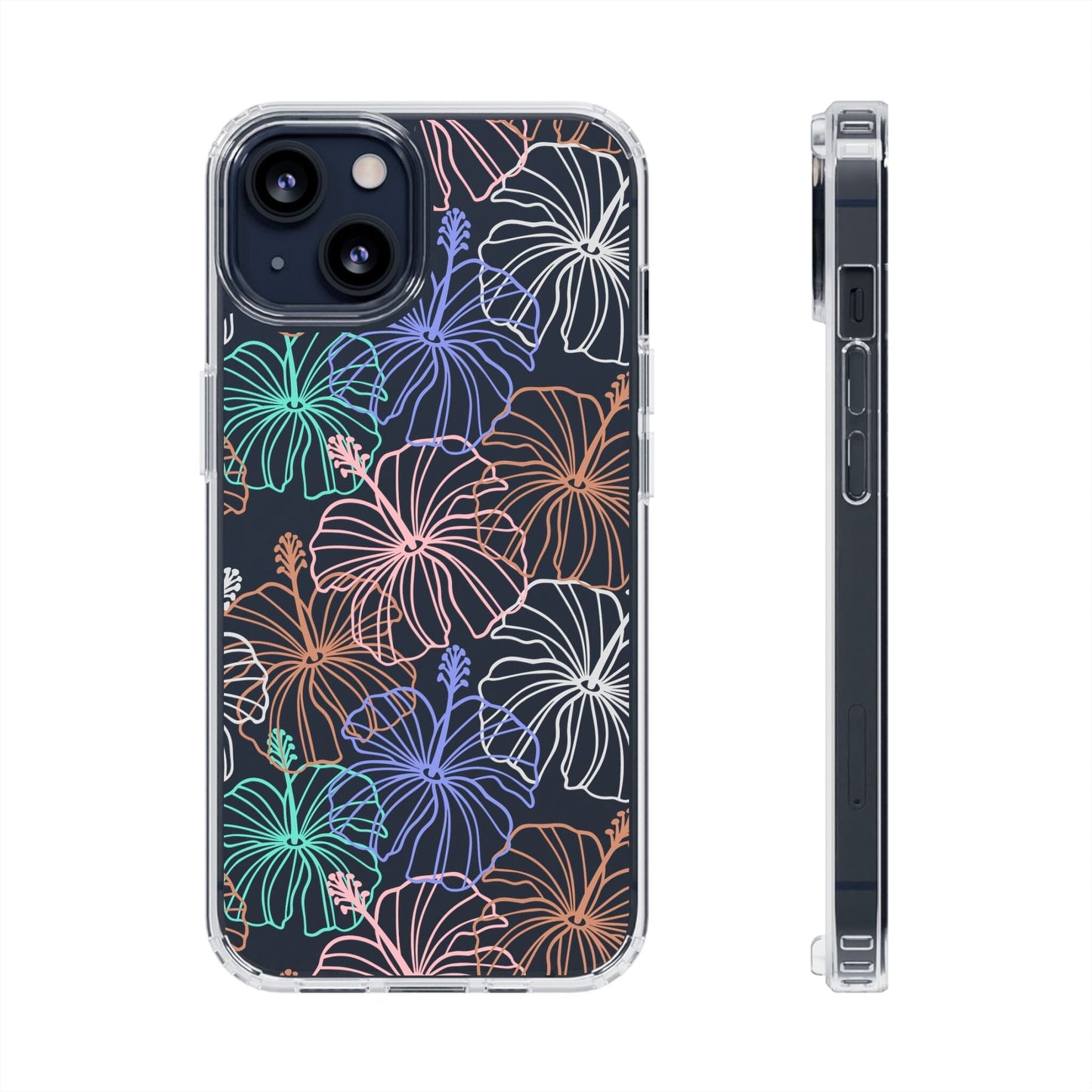 Hibiscus iPhone Case, Coconut Girl Clear Phone Case Compatible with most iPhone and Samsung Galaxy Models Phone Case Printify
