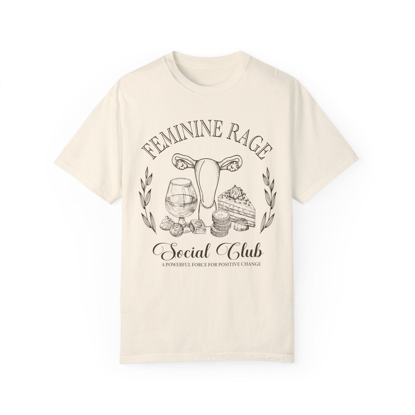 Feminine Rage Social Club T-shirt, Comfort Colors Shirts T-Shirt Printify