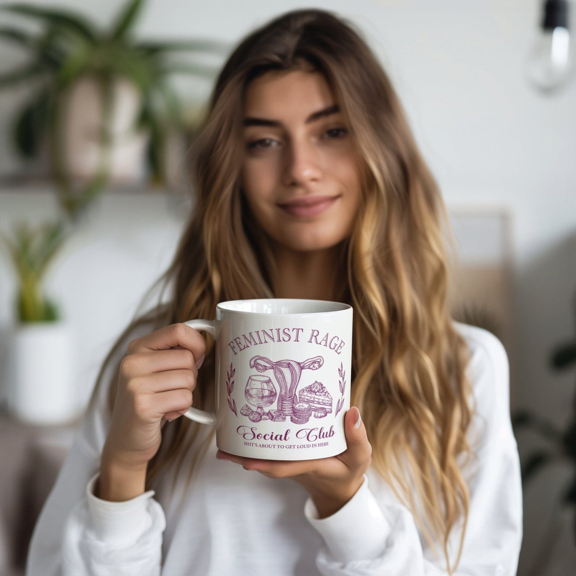 20 oz Feminist Rage Coffee Mug ~ Oversized Coffee Mug Coffee Mugs teelaunch