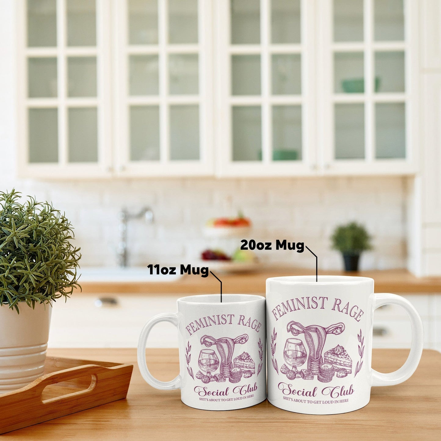 20 oz Feminist Rage Coffee Mug ~ Oversized Coffee Mug Coffee Mugs teelaunch