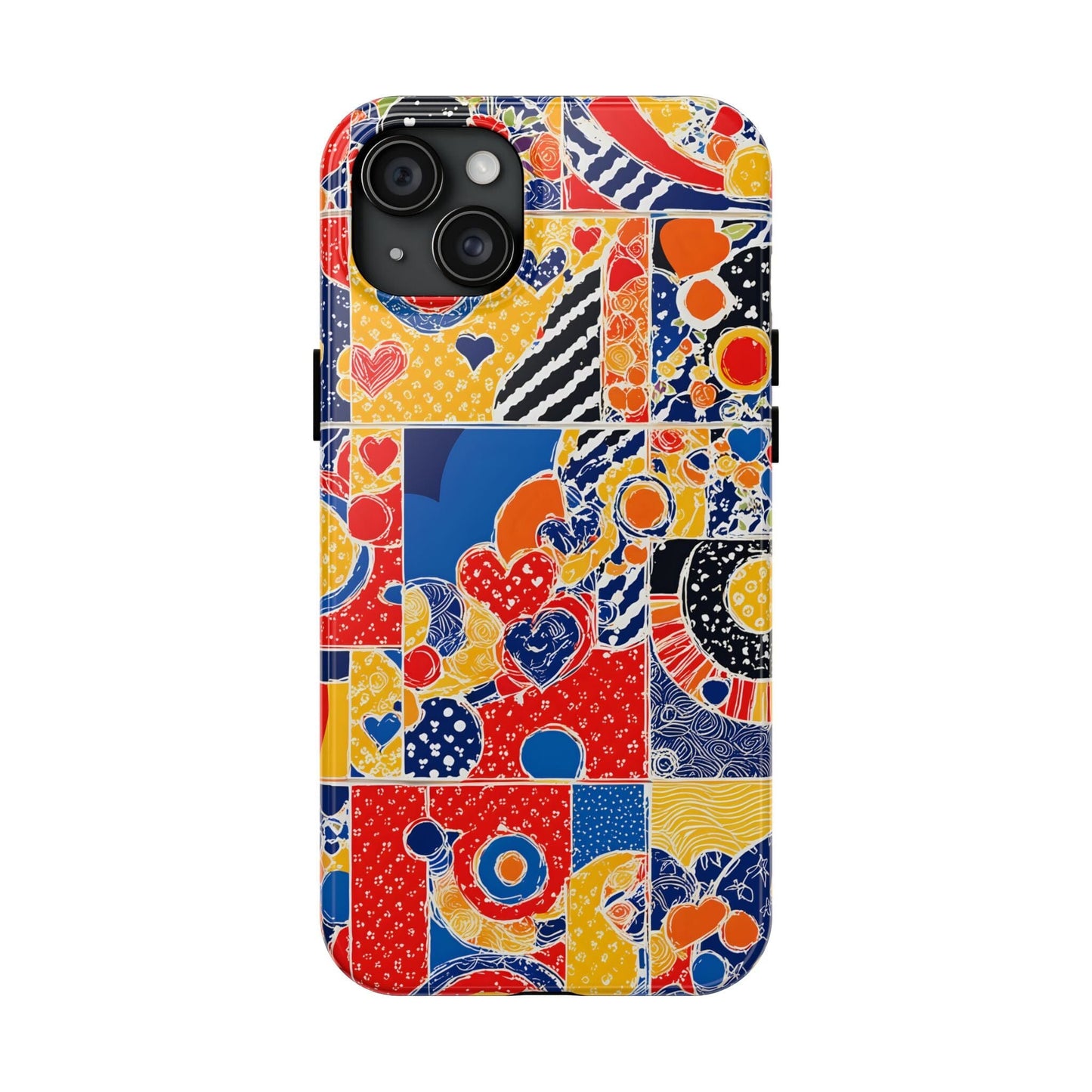 iPhone 16 Pro Case, Collage Phonecase, Mosaic Phone Case, s24 Ultra Case Phone Case Printify iPhone 15 Plus