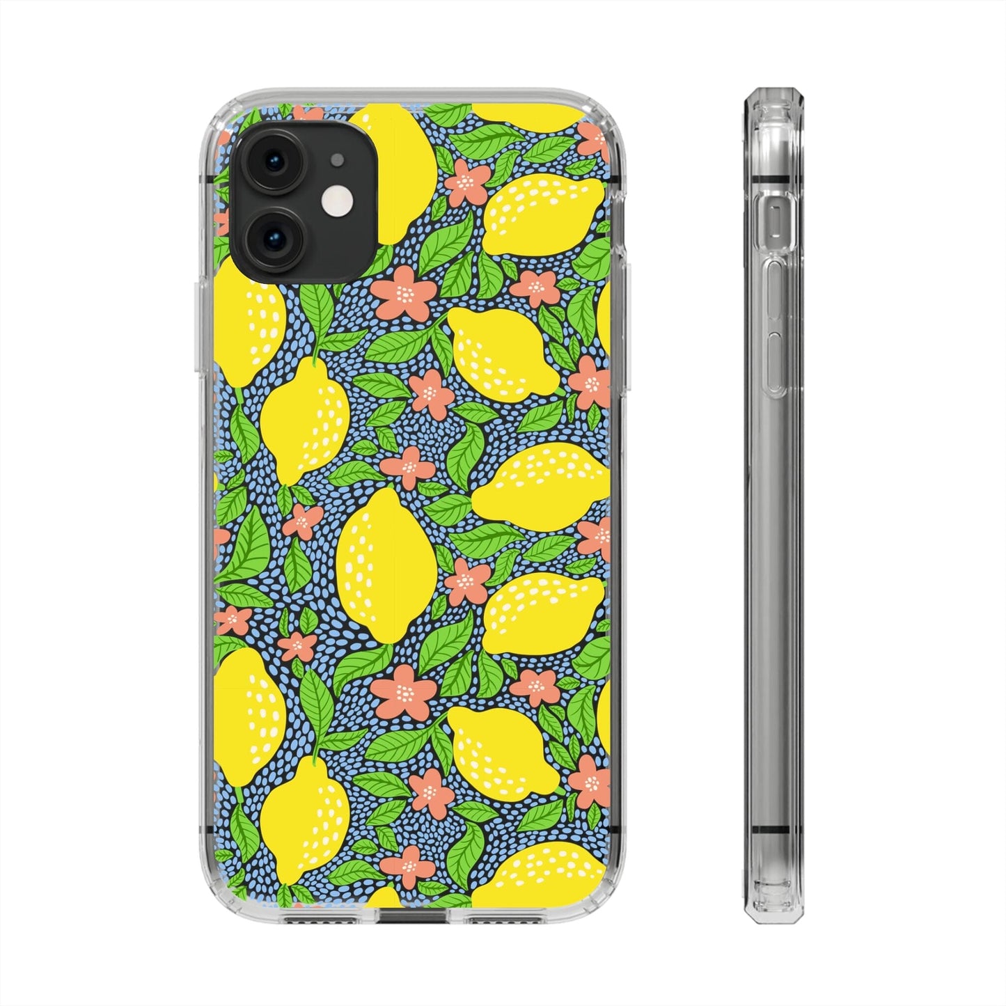 Clear iPhone 16 Pro Phone Case, Lemon Citron Coquette Phonecase • Designed to fit Most iPhone and Samsung Models Phone Case Printify iPhone 11 Without gift packaging