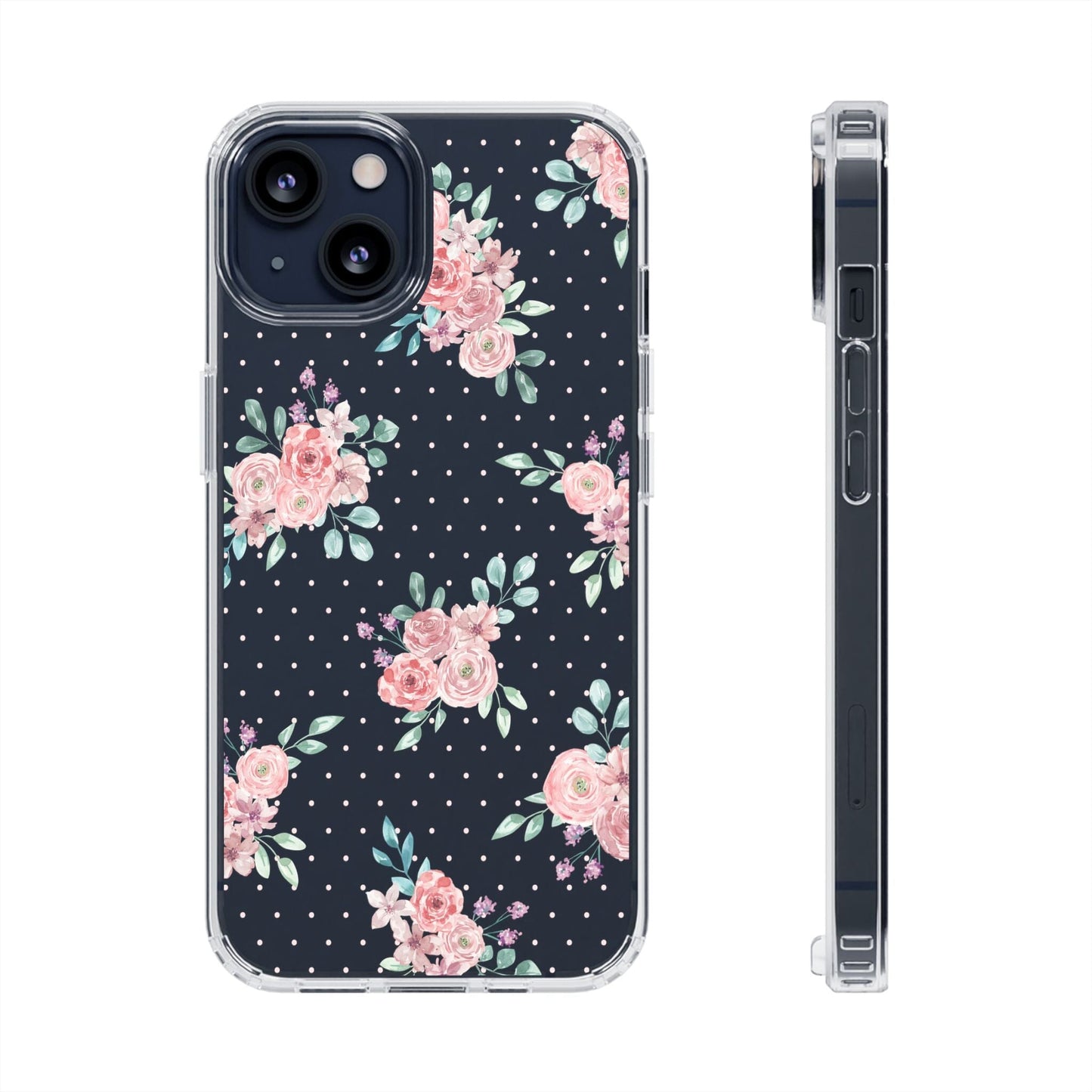 Grandma Core Aesthetic Clear Floral Phone Case • Designed to fit most iPhone and Samsung Phones Phone Case Printify iPhone 13 Without gift packaging