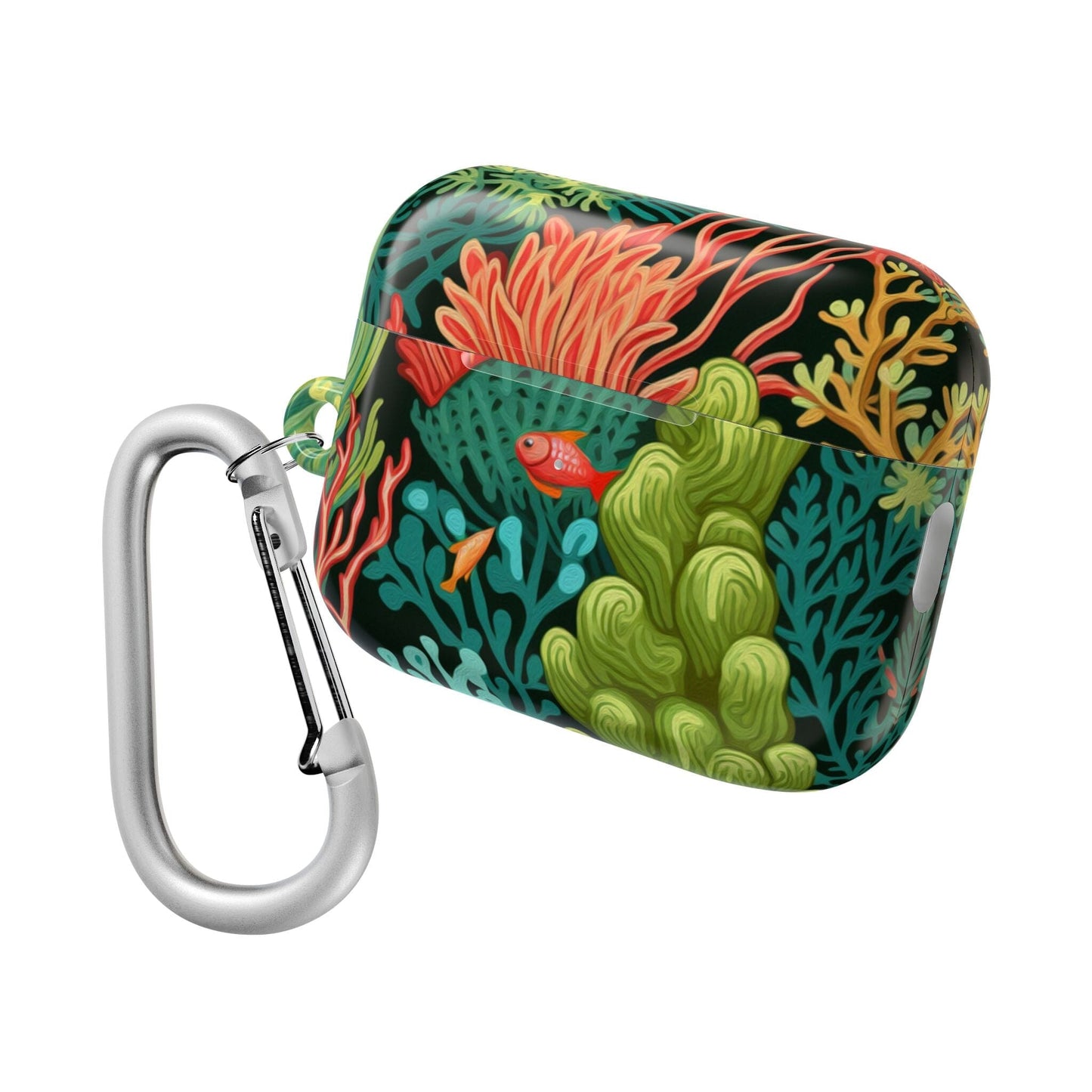 Coral Reef AirPods Case, Ocean Inspired Ear Bud Cover • Cute Phone Accessories Accessories Printify AirPods Pro Gen 2 White Glossy