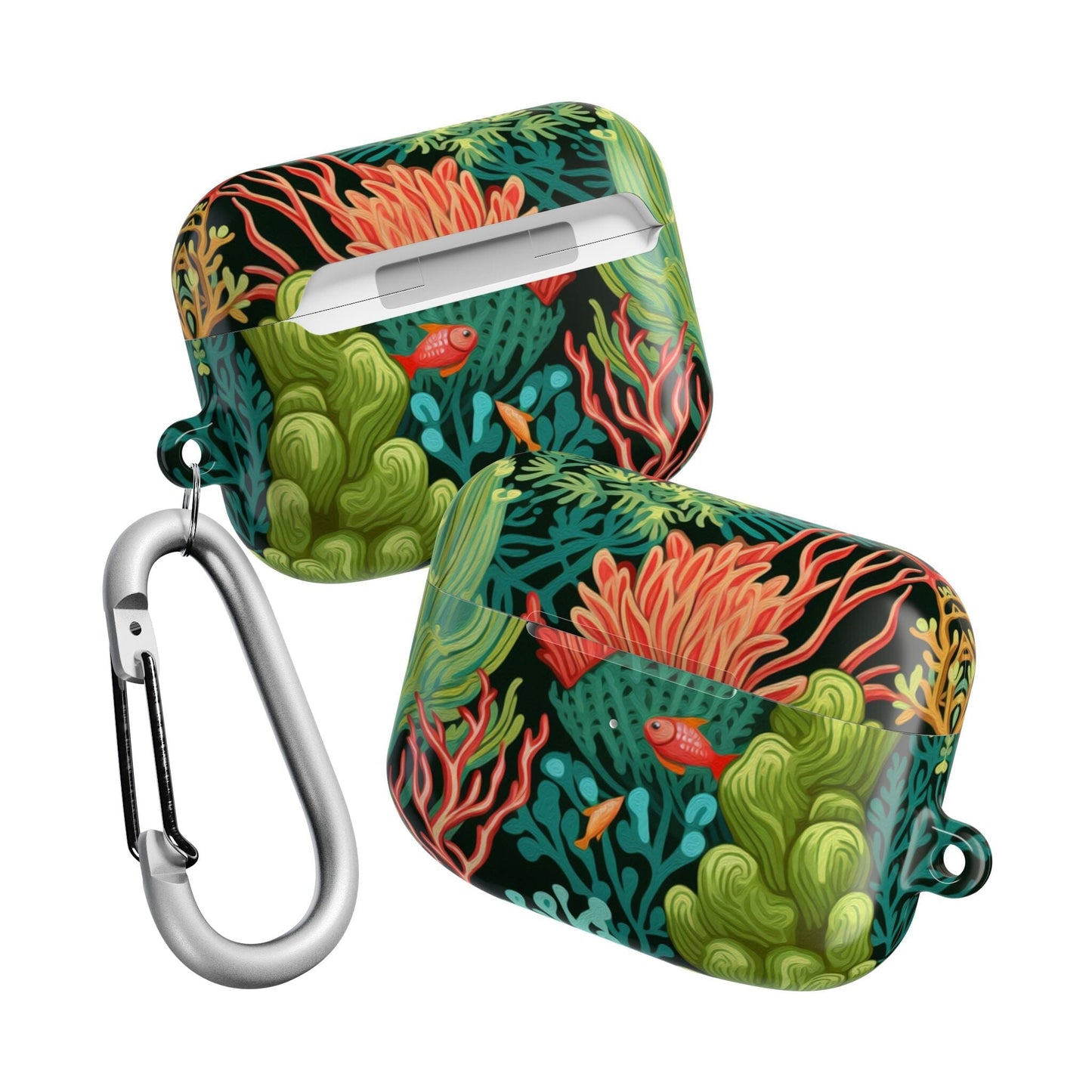 Coral Reef AirPods Case, Ocean Inspired Ear Bud Cover • Cute Phone Accessories Accessories Printify