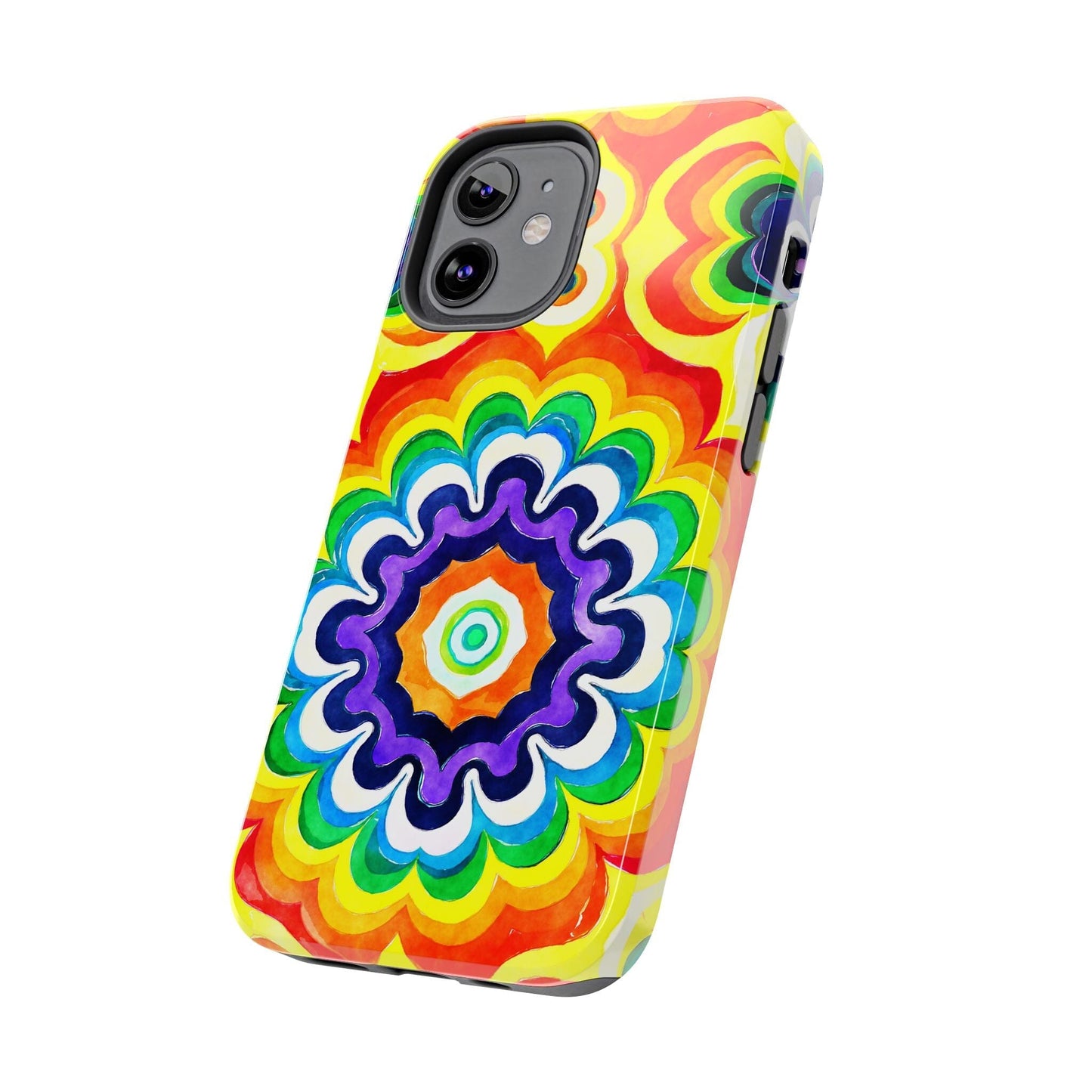 Vibrant Mandala Phone Case • Designed to Fit Most iPhone and Samsung Models Phone Case Printify