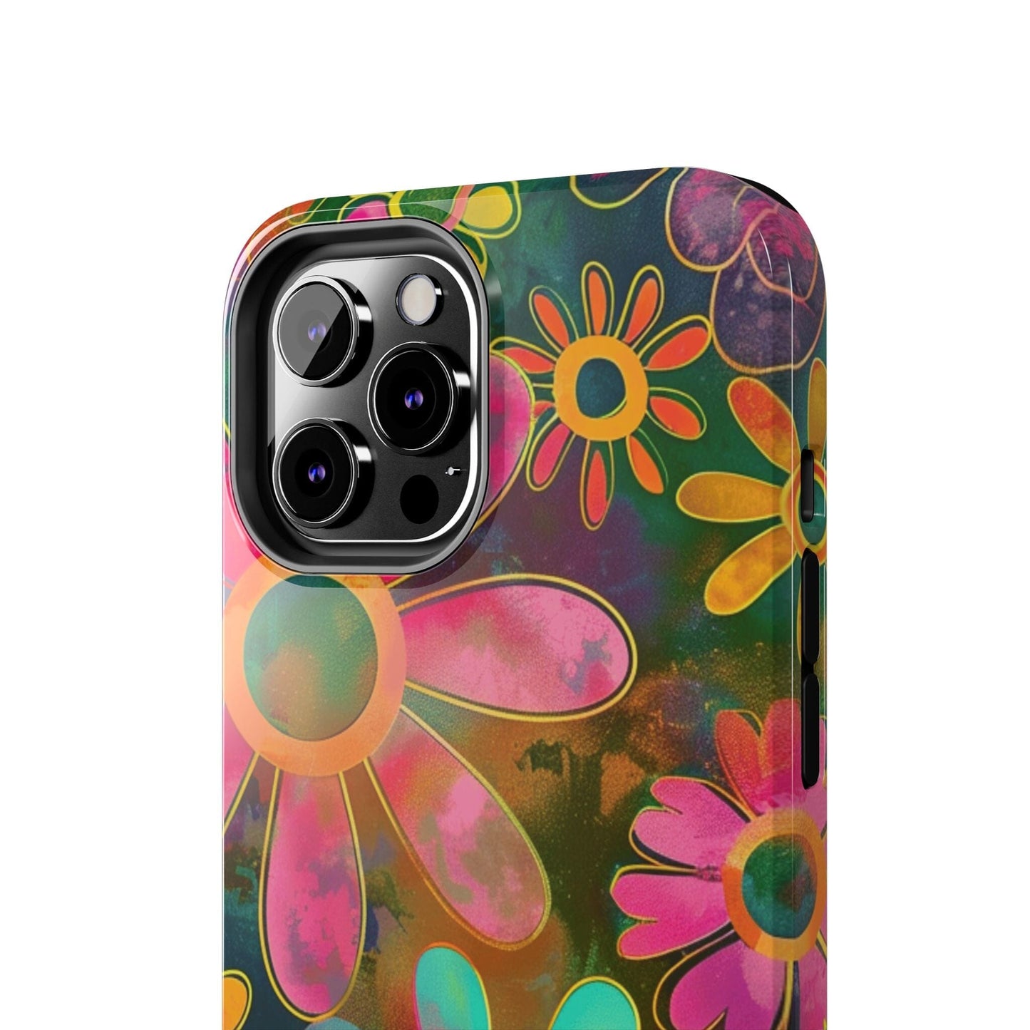 70s Retro Daisy Phone Case • Impact Resistant Cases Designed to fit Most iPhone and Samsung Phones Phone Case Printify