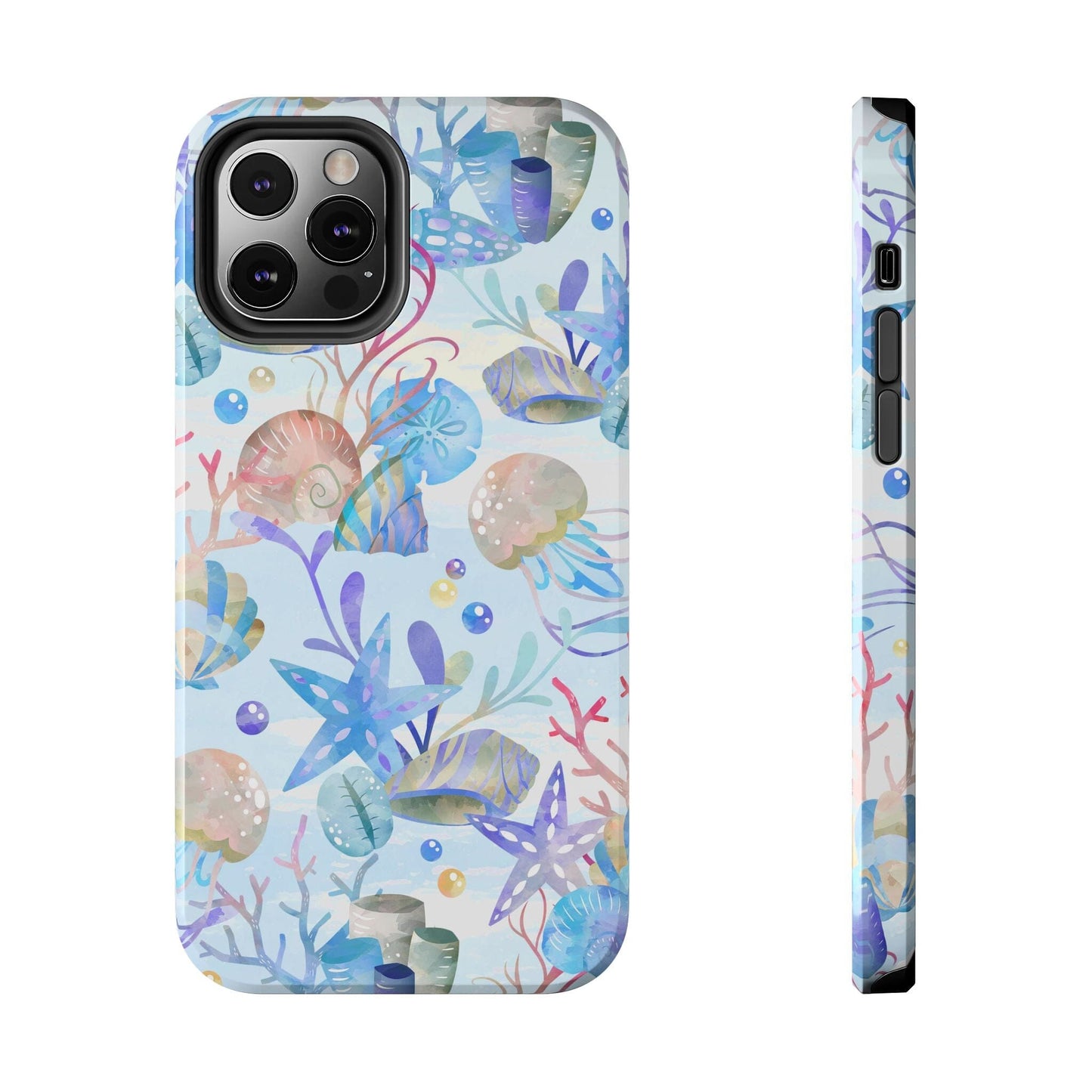 Vintage Seashell Phone Case • Beachy Summer Vibes Phone Case, Ocean Inspired Style fits most iPhone and Samsung Phones Phone Case Printify iPhone 12 Pro