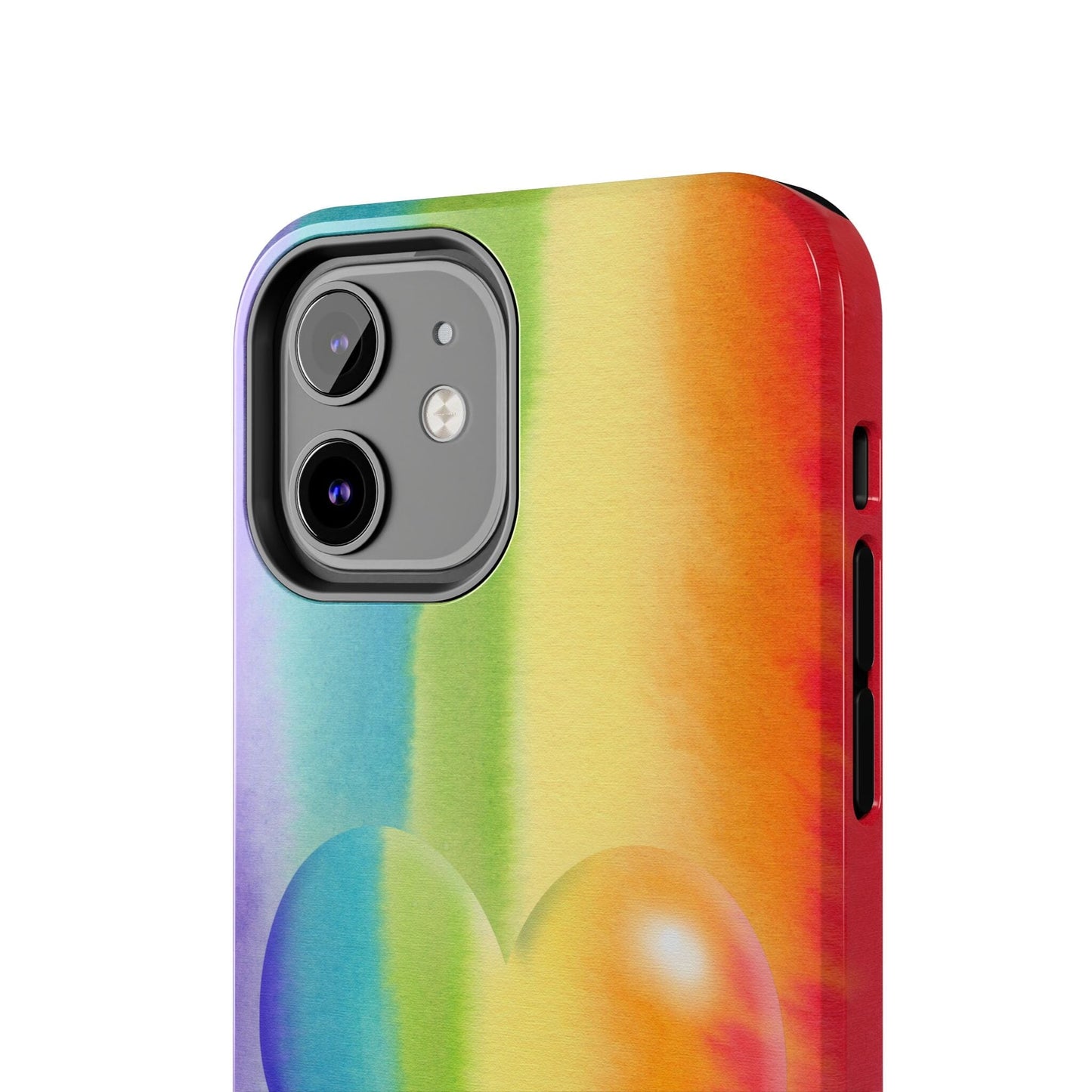 Rainbow Heart iPhone 16 Pride Case • Designed to fit most iPhone and Samsung Models Phone Case Printify