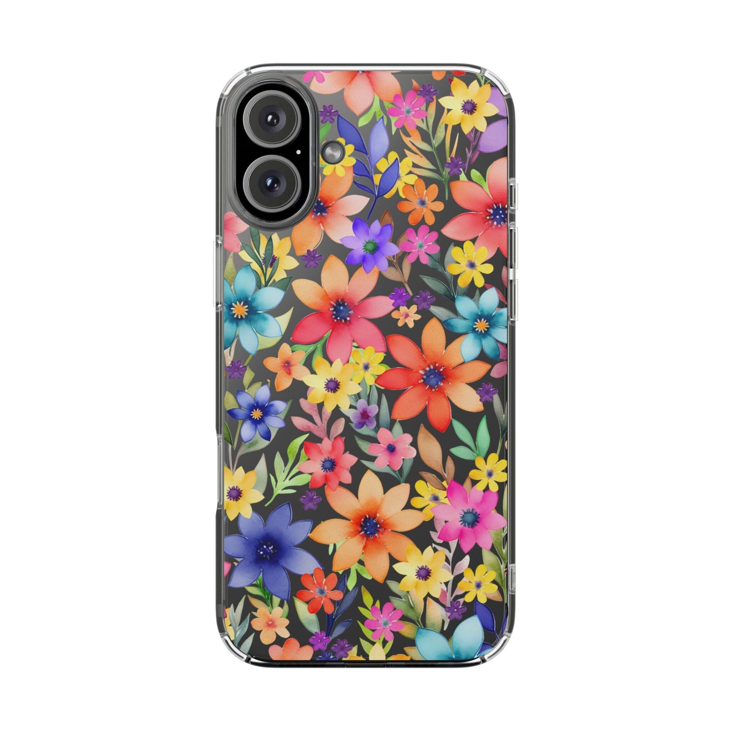 iPhone 16 Pro Case, Clear Phone Case, Flower Phone Case s24 Ultra Case, Cute Phonecase, Coquette Phone Case Phone Case Printify iPhone 16 Plus Without gift packaging