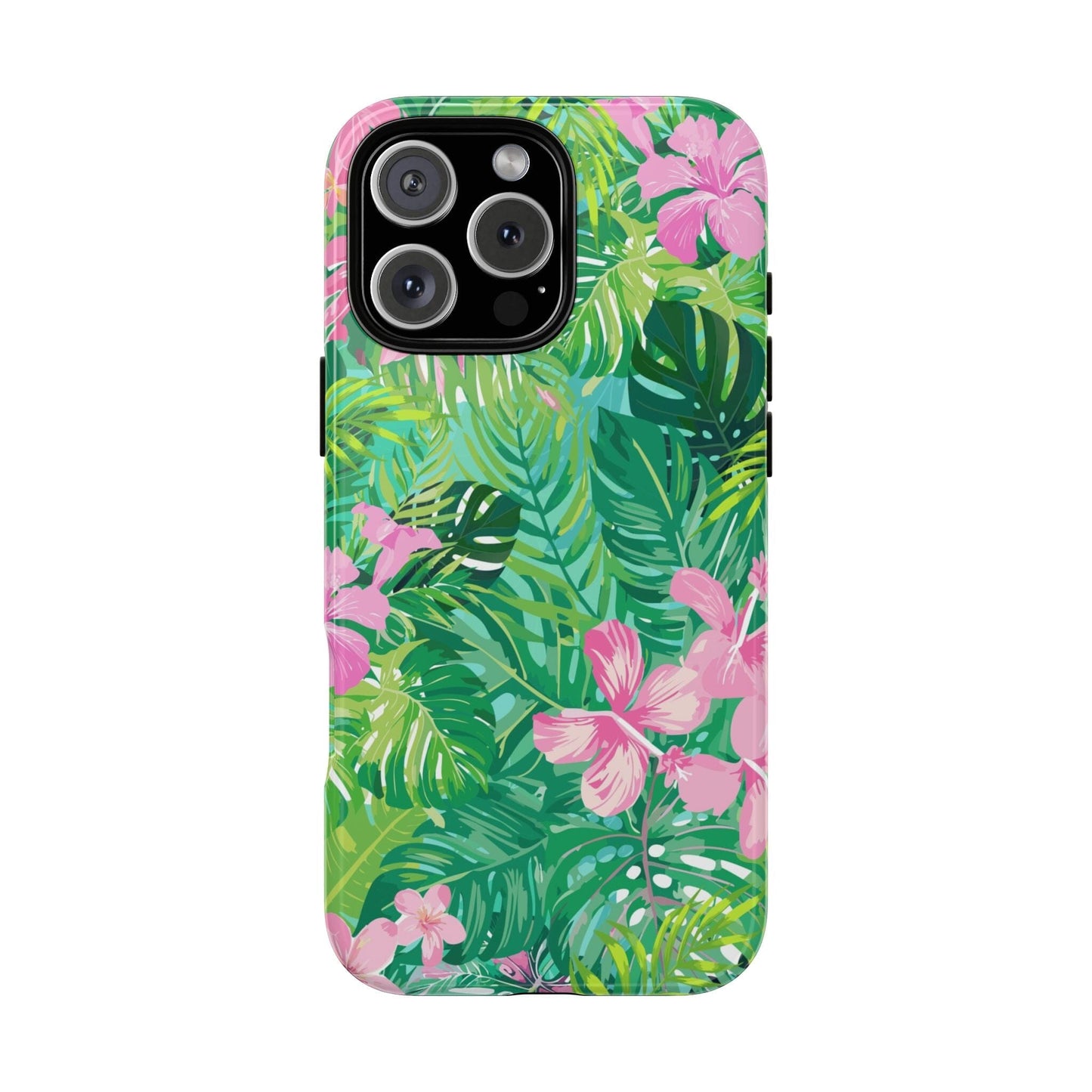 Tropical Pink Phone Case • Designed to Fit Most iPhone, Samsung and Google Models Phone Case Printify iPhone 16 Pro Max Glossy
