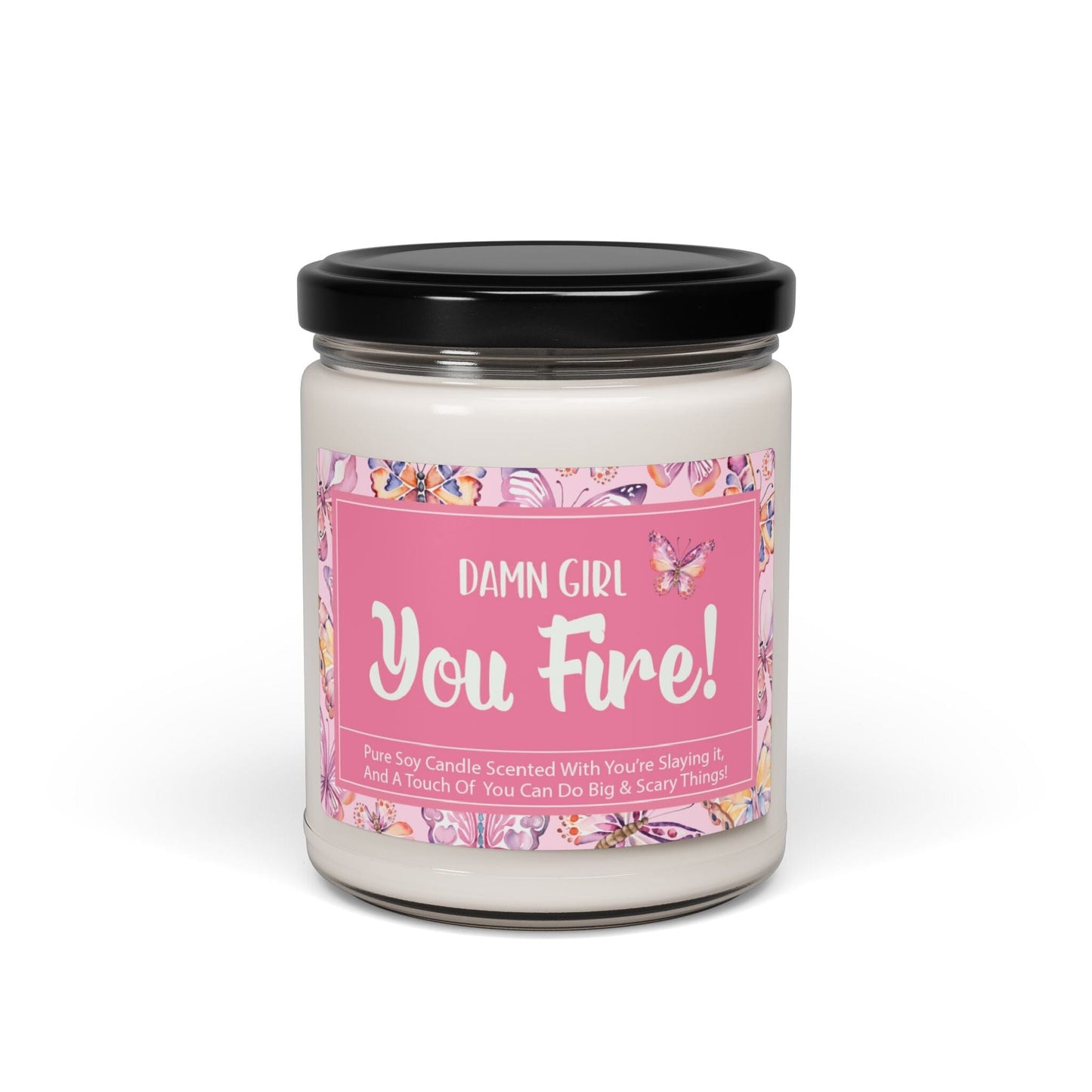 Damn Girl, You Fire ~ Coconut Girl Y2k Inspiration Candle, Coquette Teenage Girl Gifts Home Decor Printify