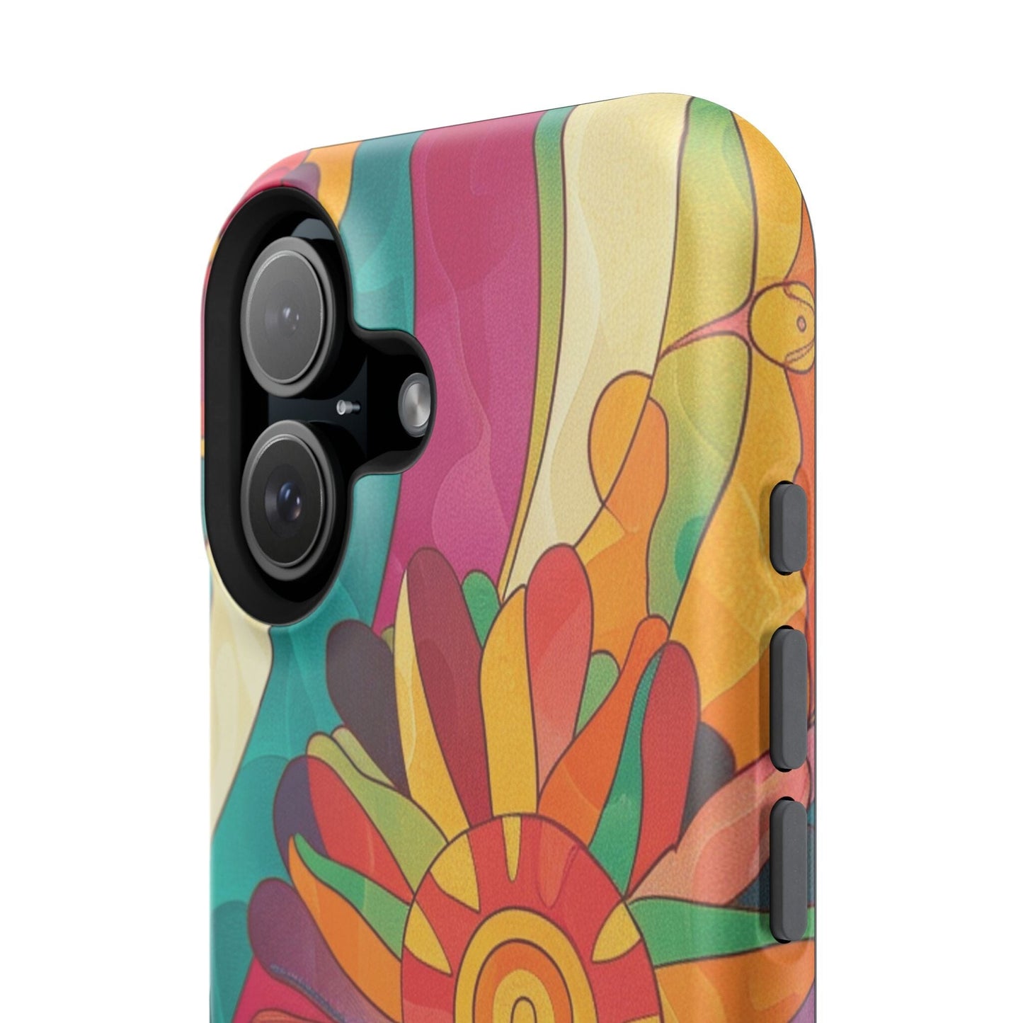 Retro Hippie Impact-Resistant Cases • 70s Daisy Flower Phone Cases Designed to fit Most iPhone and Samsung Phones Phone Case Printify